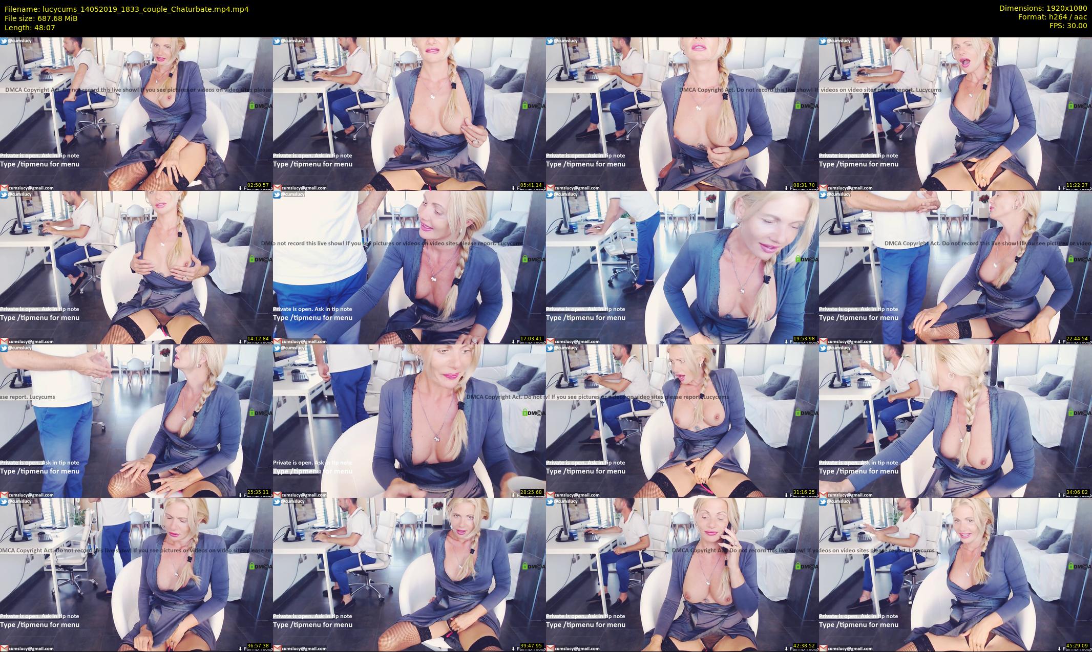 lucycums — 49 minute Chaturbate couple cam show recording, 1080p, May 14, 2019