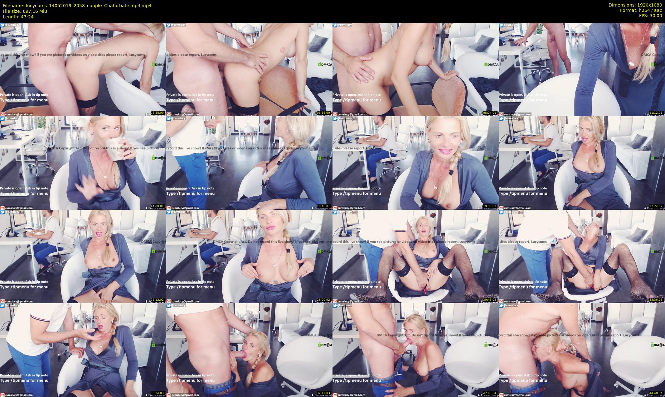 lucycums — 48 minute Chaturbate couple cam show recording, 1080p, May 14, 2019