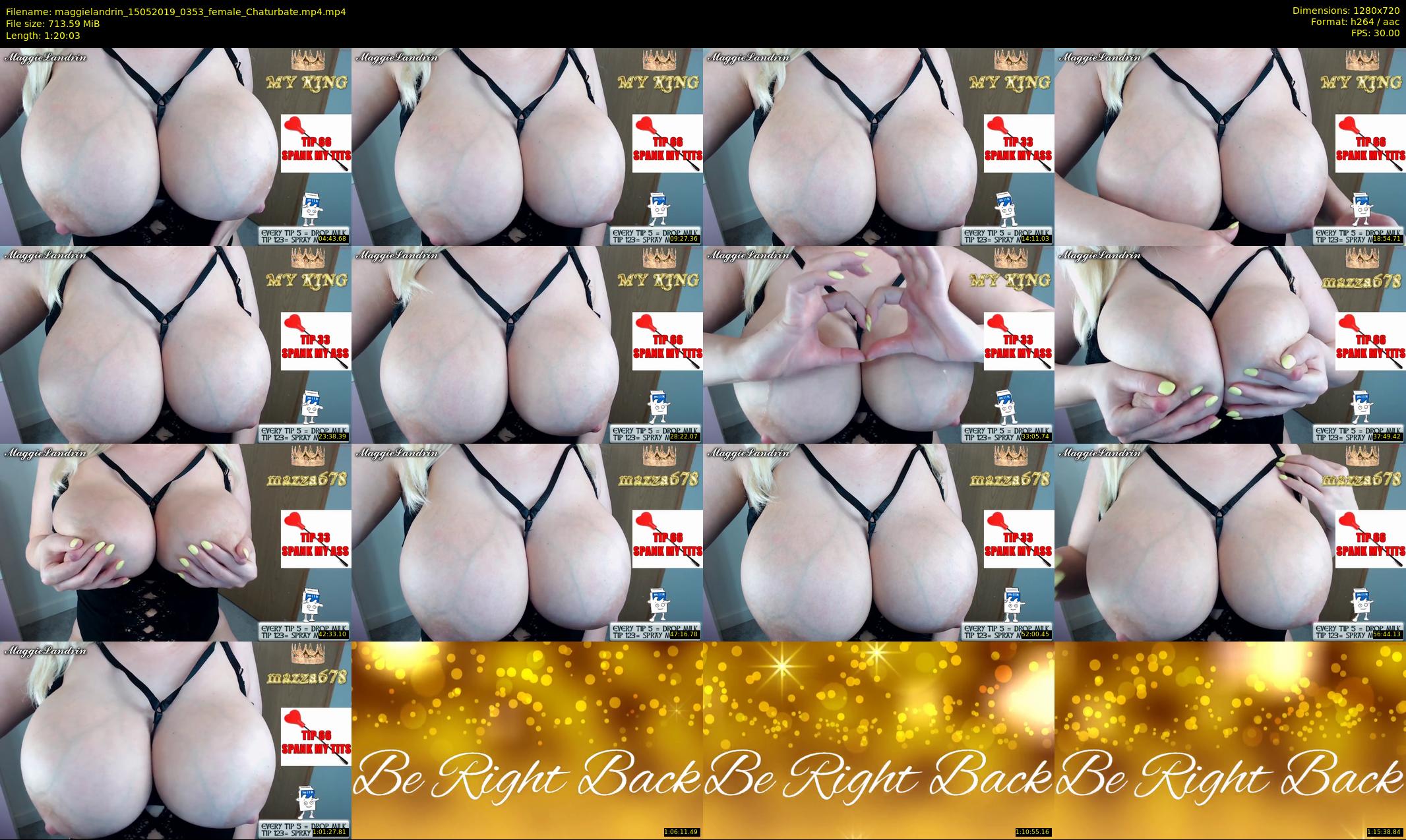 maggielandrin — 81 minute Chaturbate female cam show recording, 720p, May 15, 2019