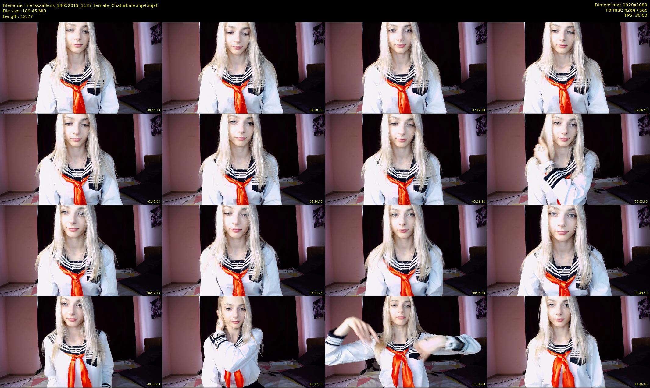 melissaallens — 13 minute Chaturbate female cam show recording, 1080p, May 14, 2019