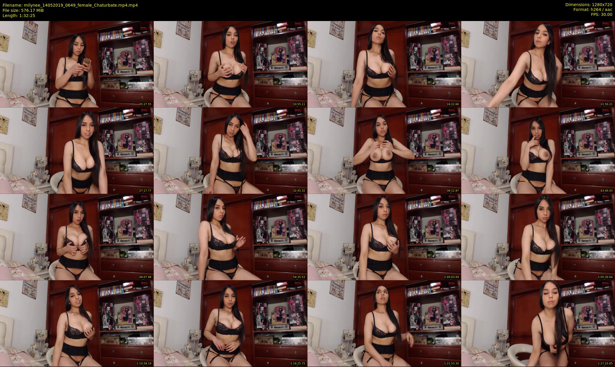 milynee — 93 minute Chaturbate female cam show recording, 720p, May 14, 2019
