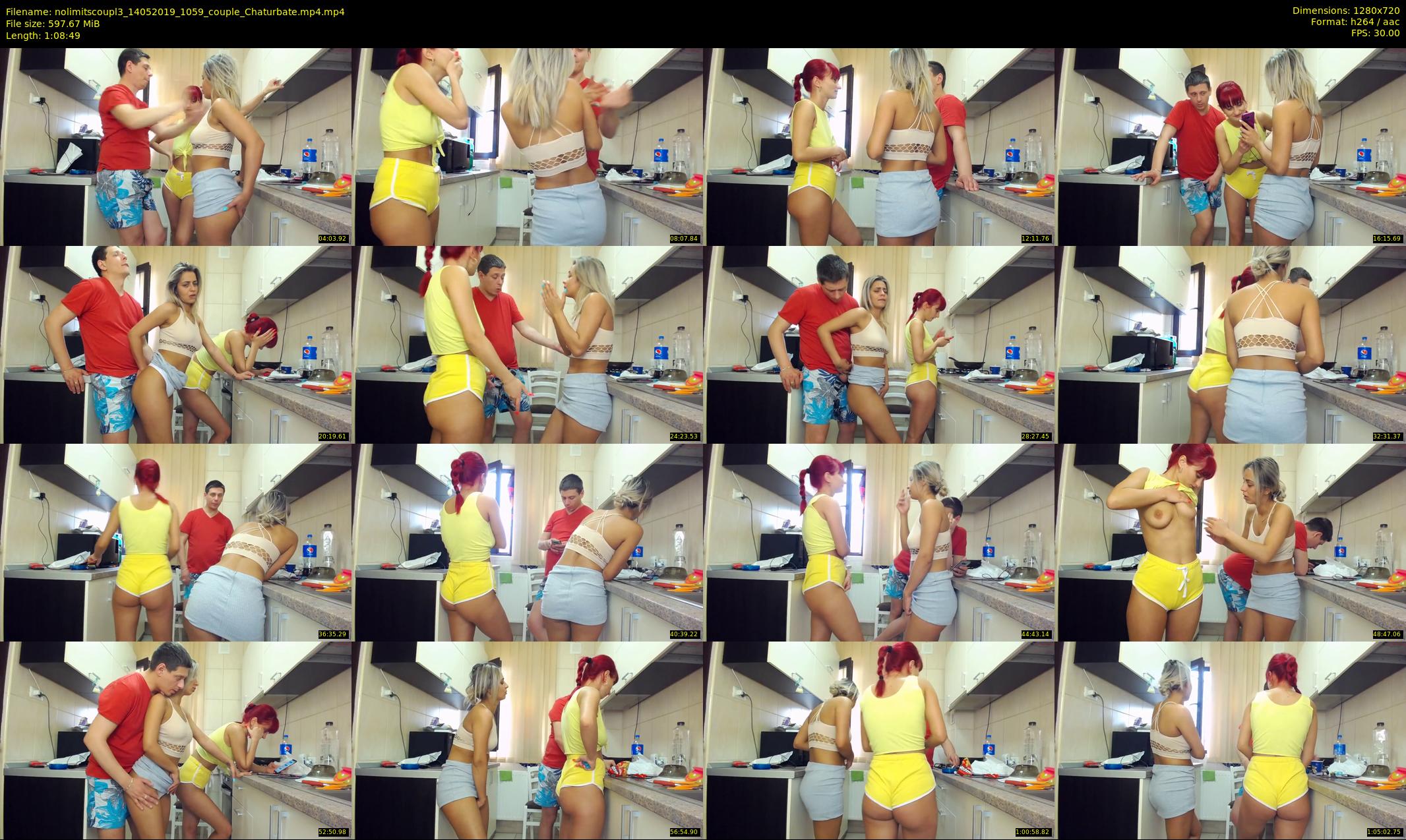 nolimitscoupl3 — 69 minute Chaturbate couple cam show recording, 720p, May 14, 2019