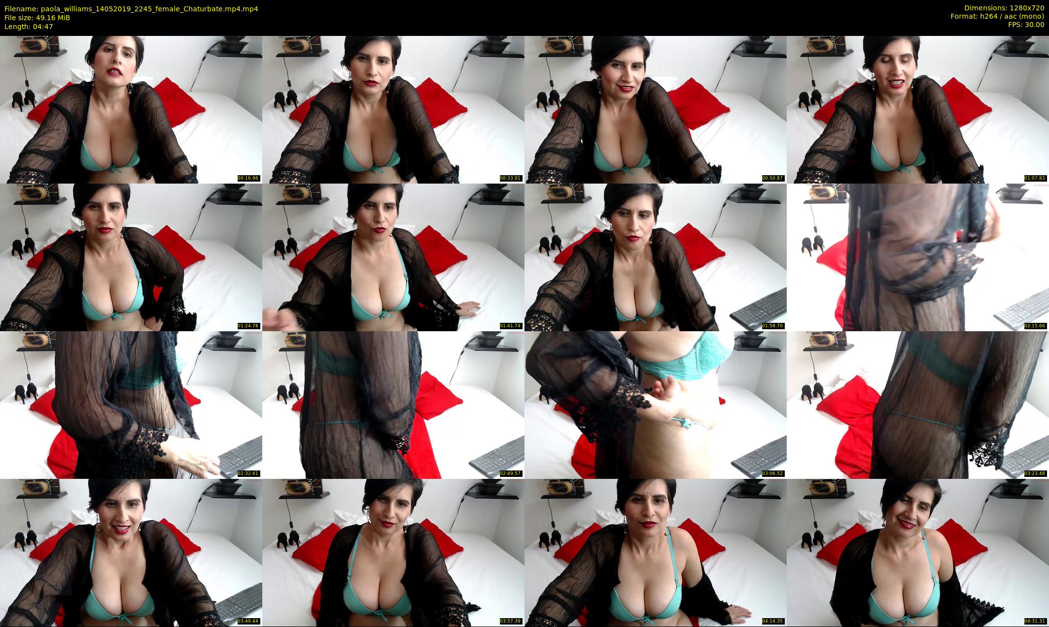 paola_williams — 5 minute Chaturbate female cam show recording, 720p, May 14, 2019