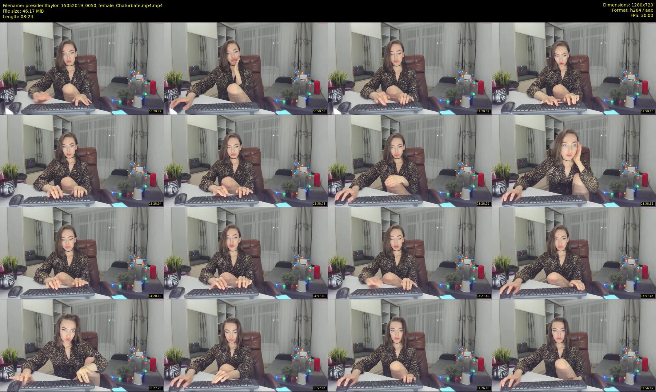 presidenttaylor — 9 minute Chaturbate female cam show recording, 720p, May 15, 2019