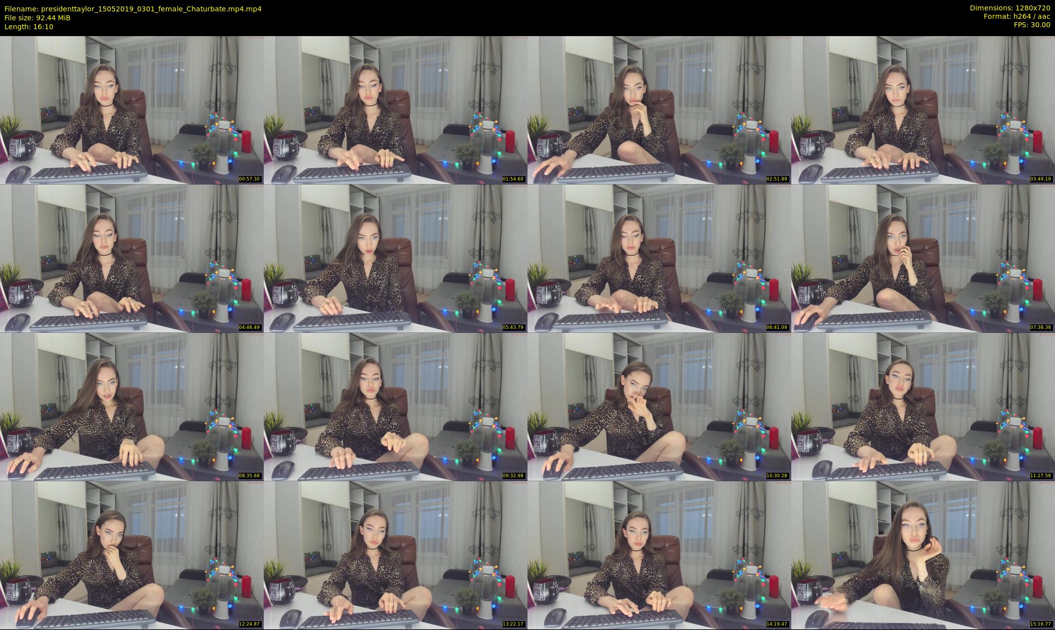presidenttaylor — 17 minute Chaturbate female cam show recording, 720p, May 15, 2019