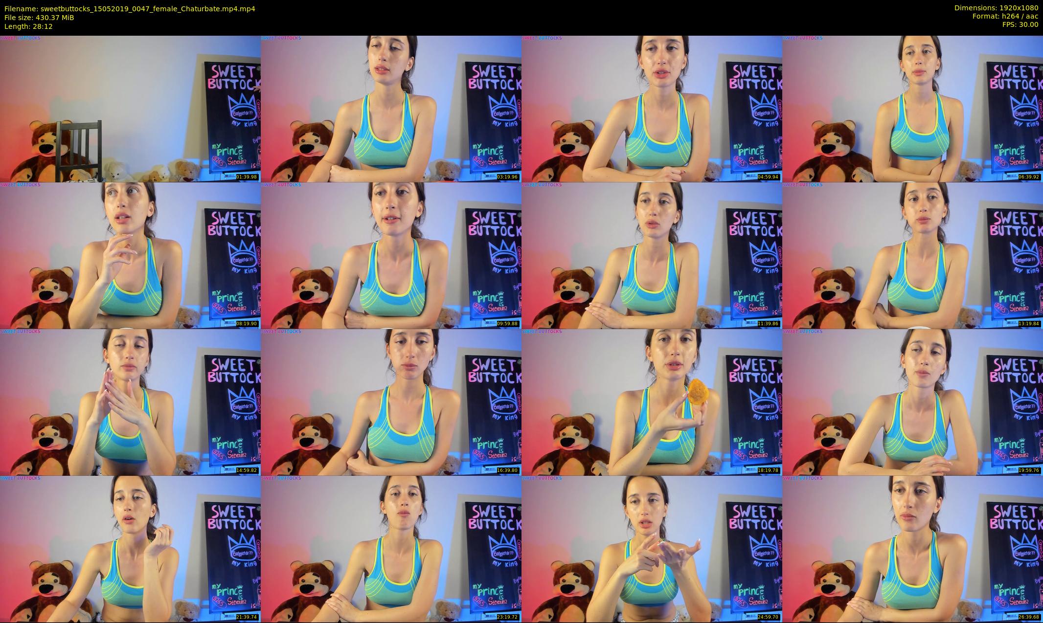 sweetbuttocks — 29 minute Chaturbate female cam show recording, 1080p, May 15, 2019