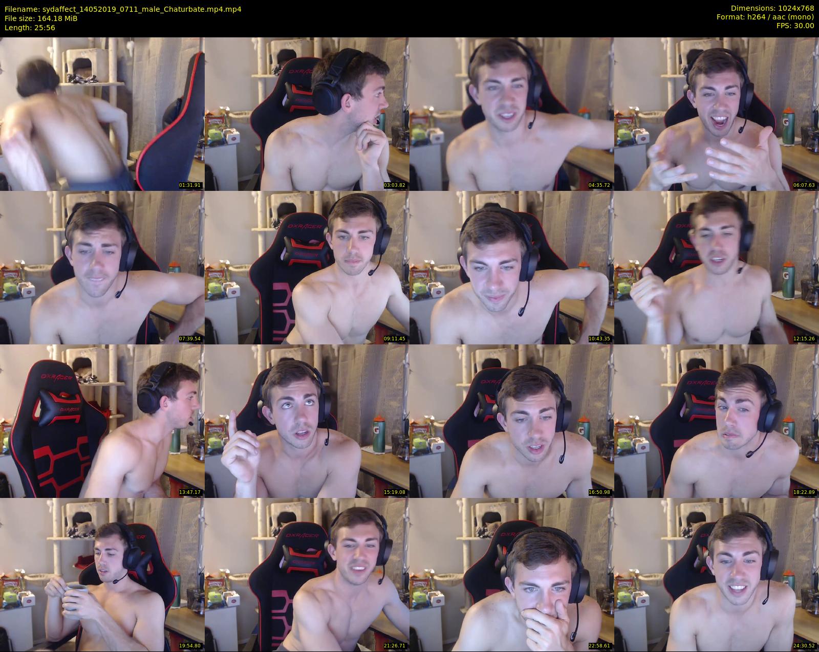 sydaffect — 26 minute Chaturbate male cam show recording, 720p, May 14, 2019