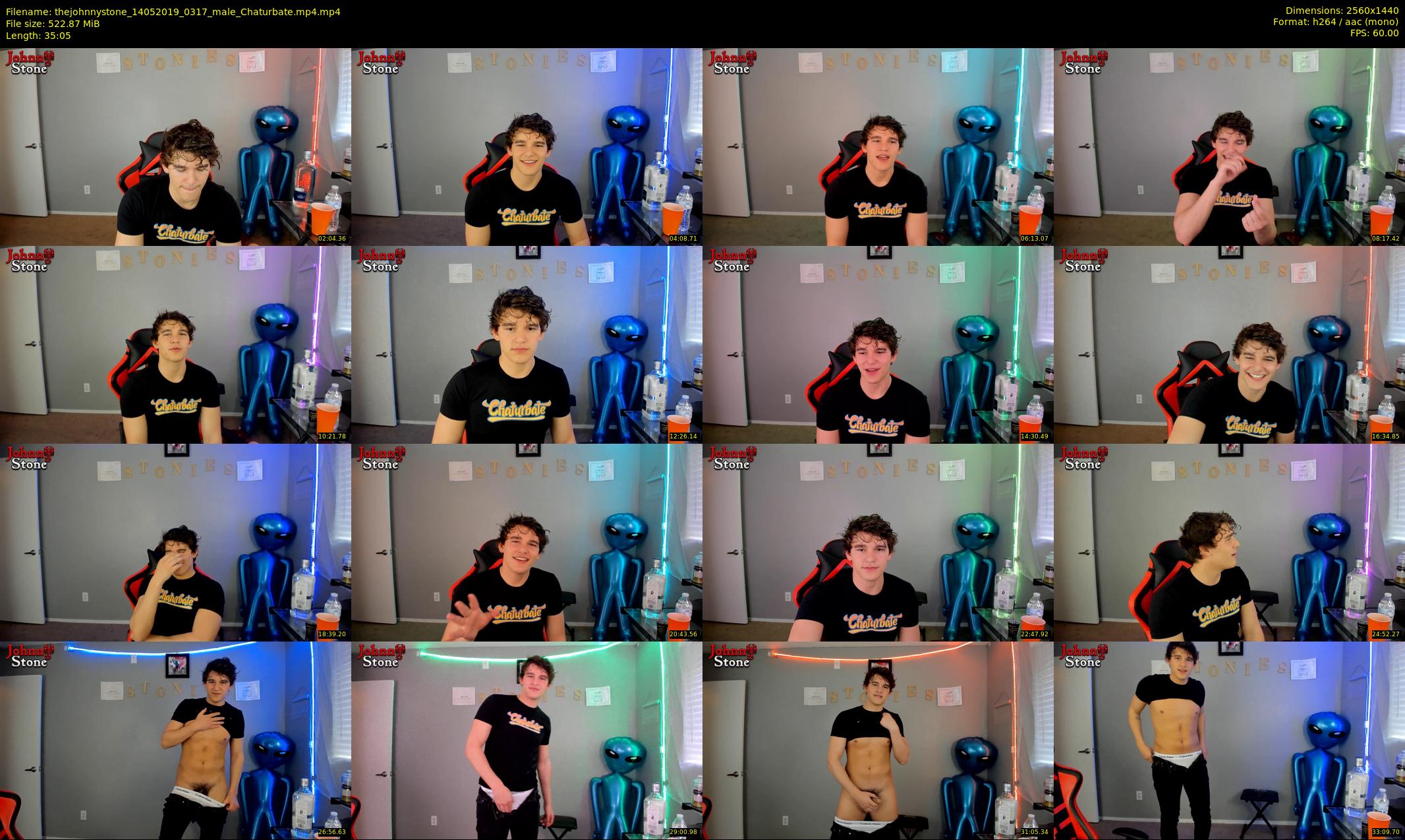 thejohnnystone — 36 minute Chaturbate male cam show recording, 1080p, May 14, 2019