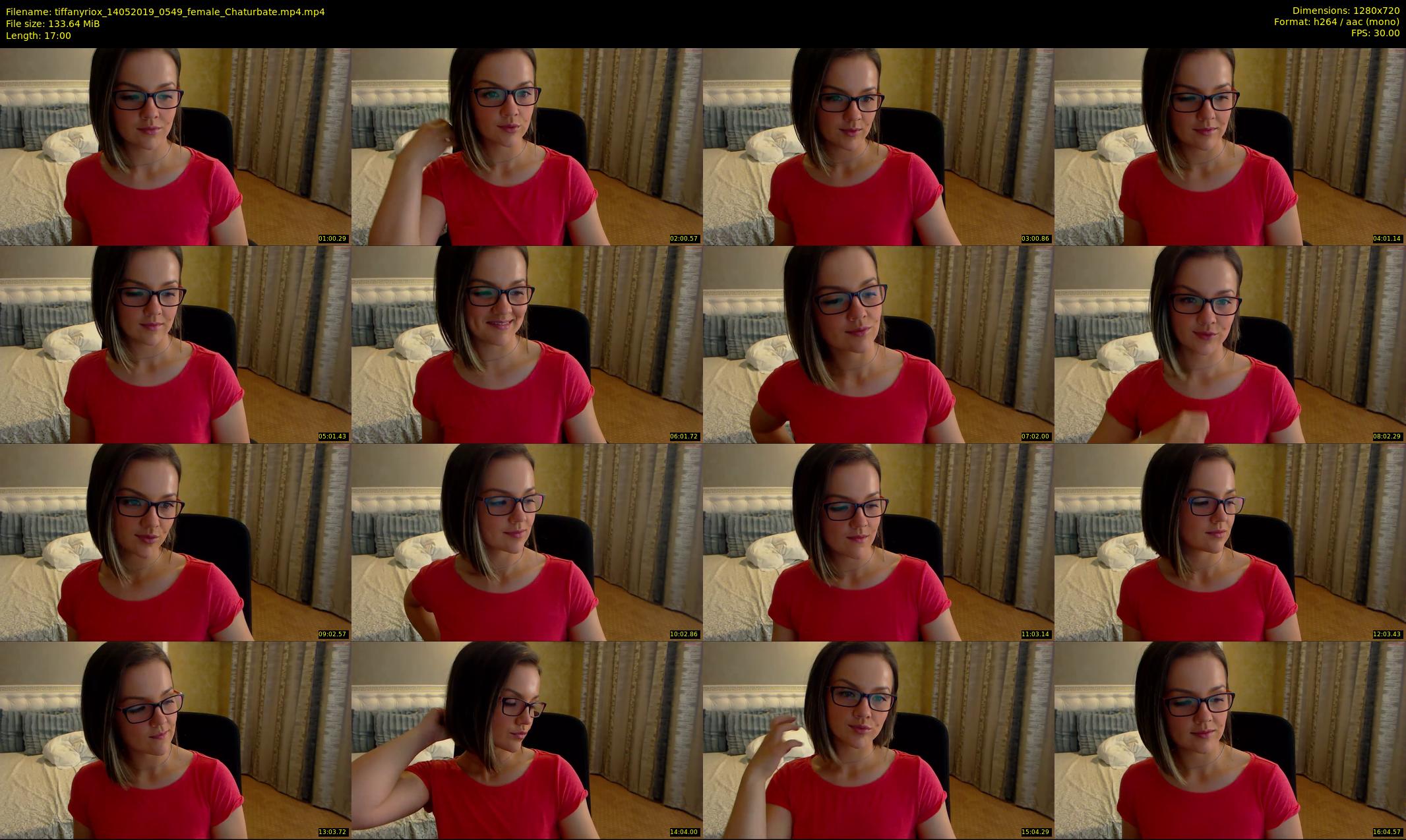 tiffanyriox — 17 minute Chaturbate female cam show recording, 720p, May 14, 2019