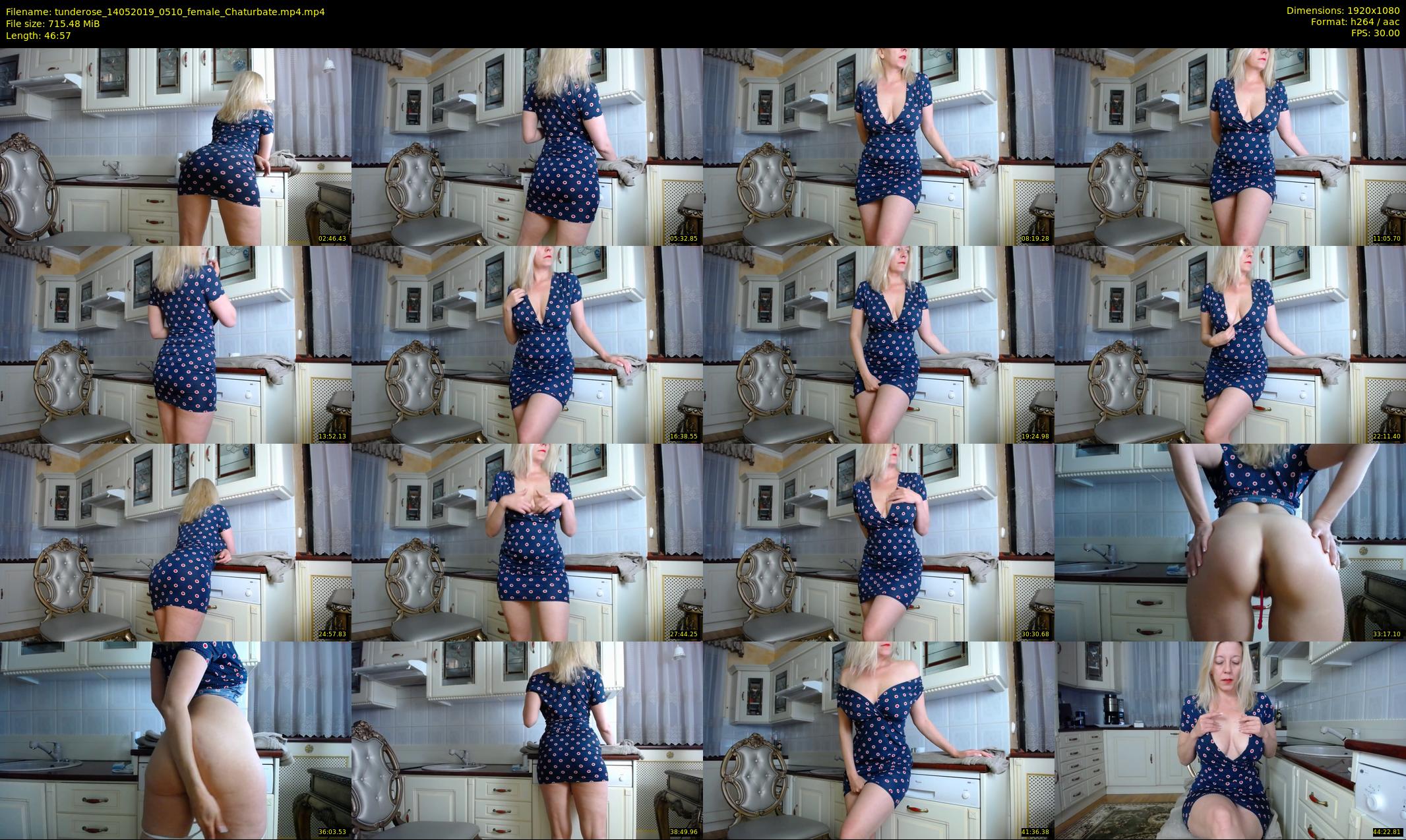 tunderose — 47 minute Chaturbate female cam show recording, 1080p, May 14, 2019