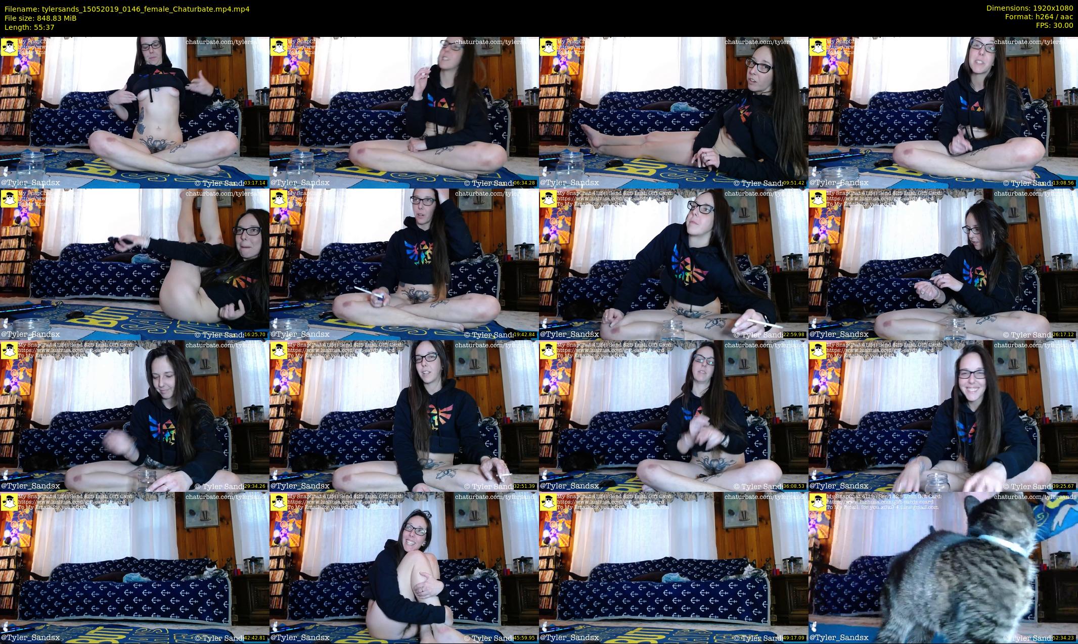 tylersands — 56 minute Chaturbate female cam show recording, 1080p, May 15, 2019