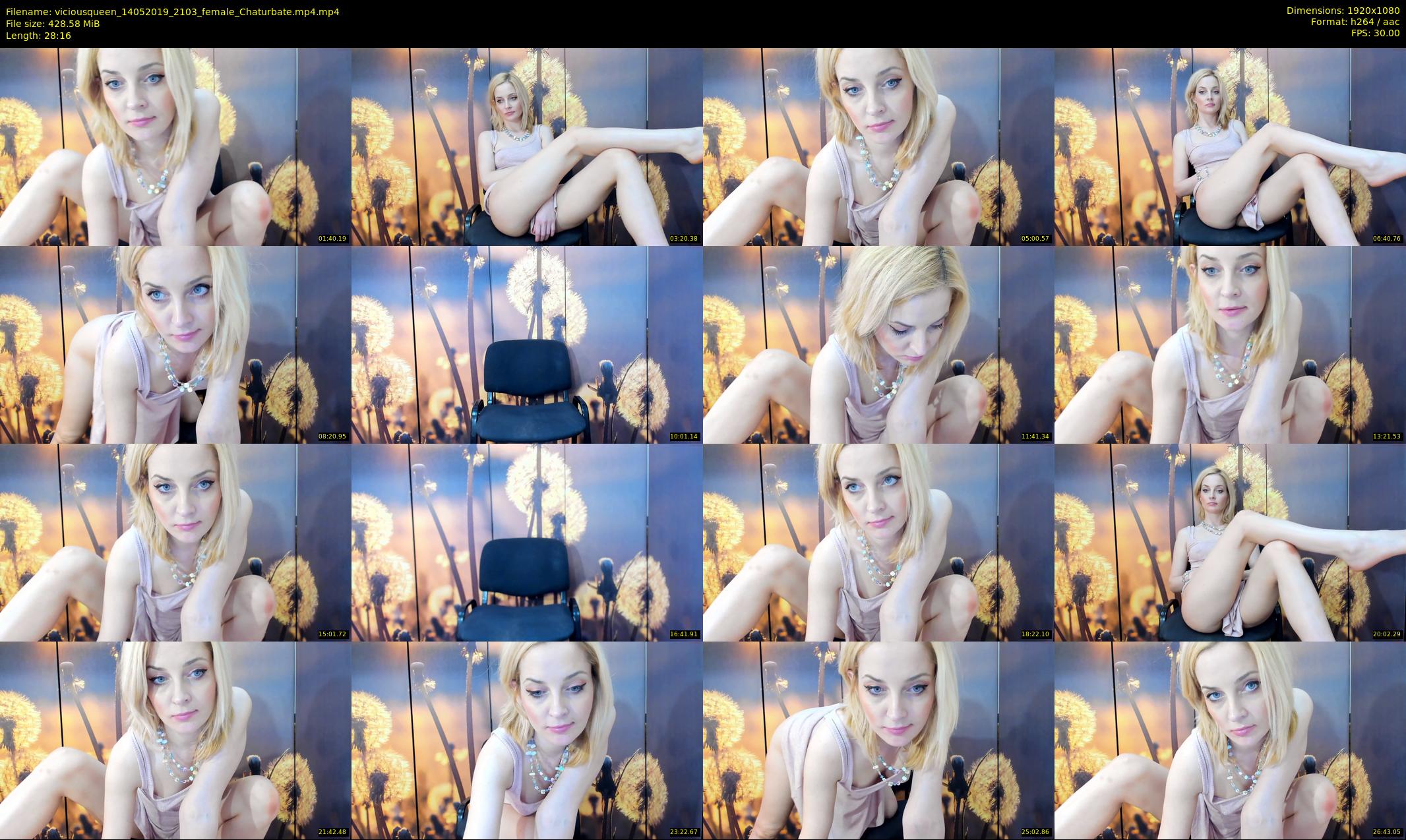 viciousqueen — 29 minute Chaturbate female cam show recording, 1080p, May 14, 2019