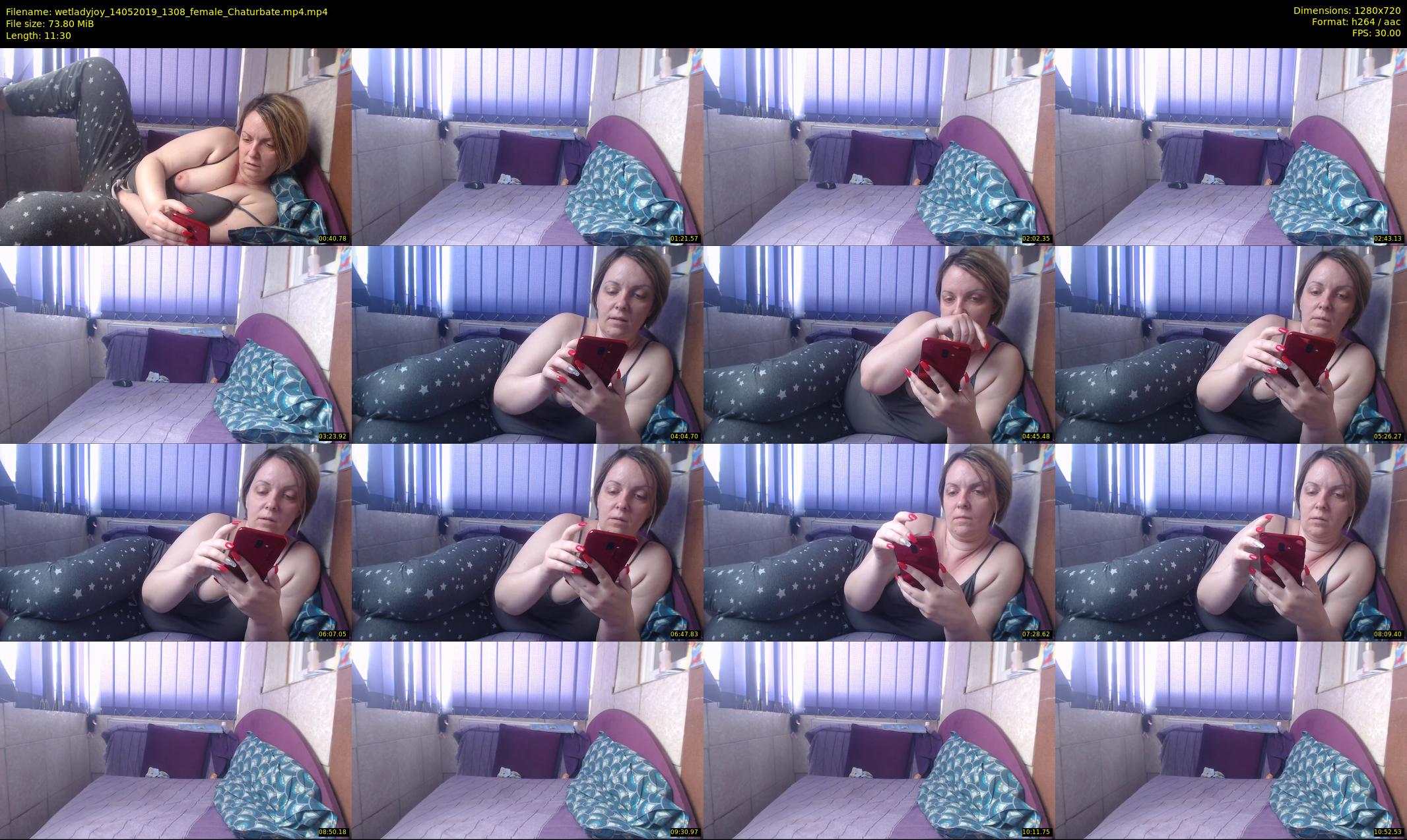 wetladyjoy — 12 minute Chaturbate female cam show recording, 720p, May 14, 2019