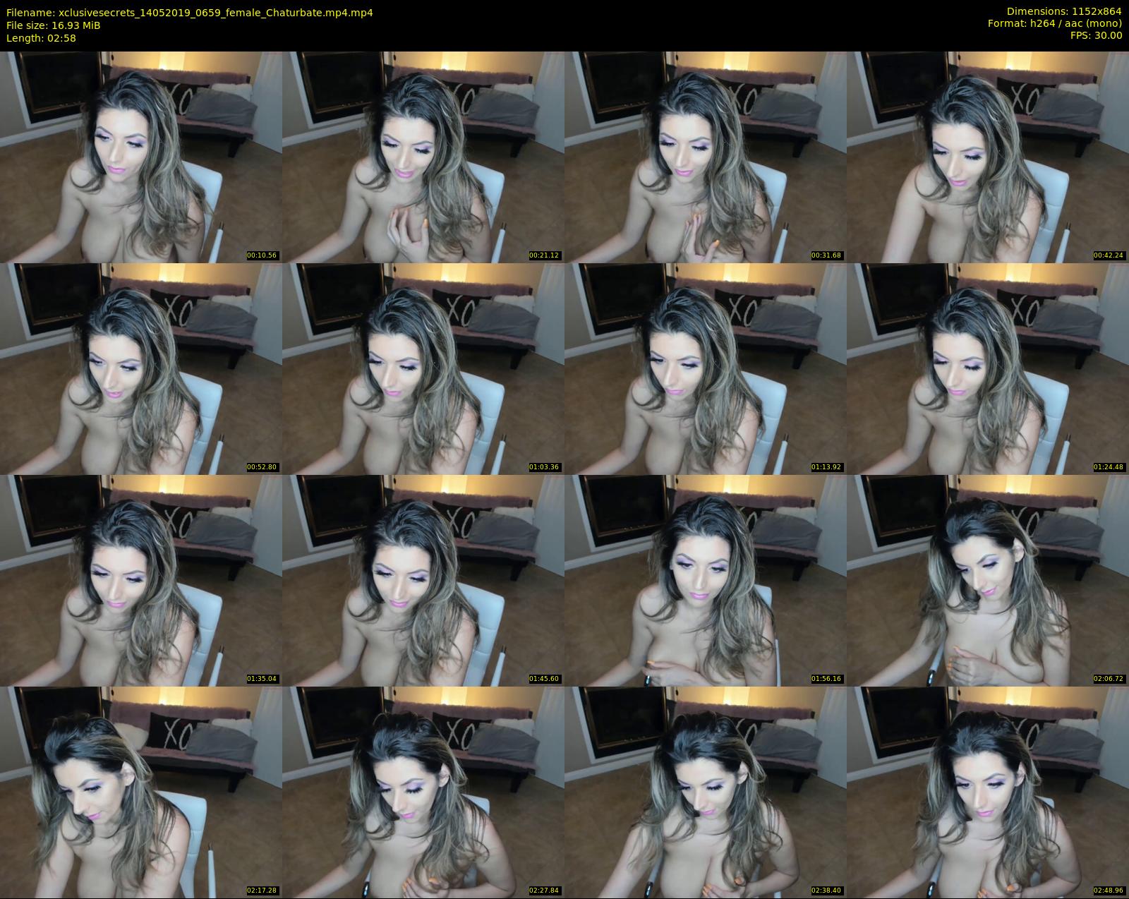 xclusivesecrets — 3 minute Chaturbate female cam show recording, 720p, May 14, 2019