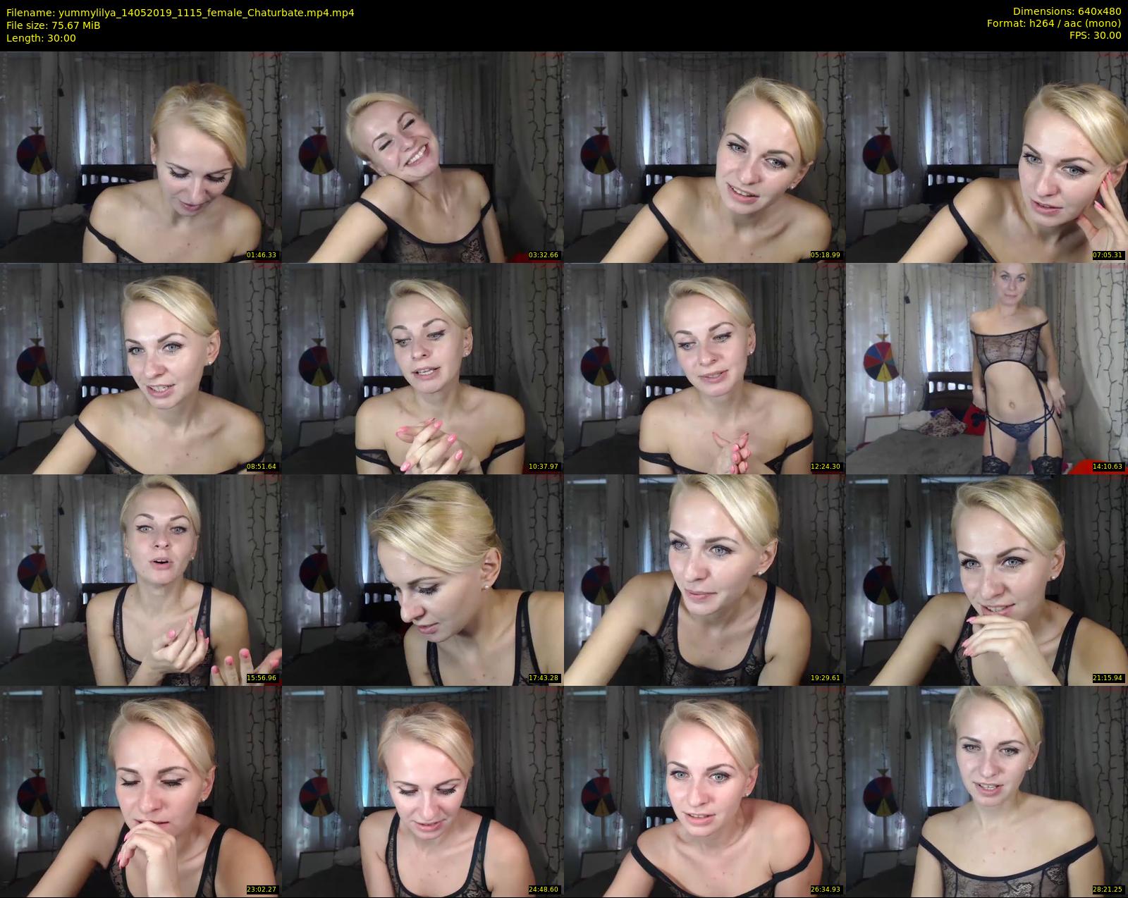 yummylilya — 30 minute Chaturbate female cam show recording, 480p, May 14, 2019