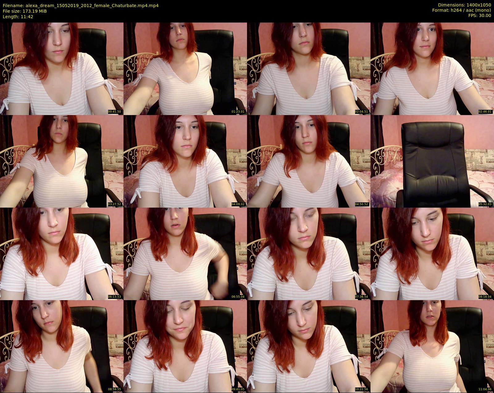 alexa_dream — 12 minute Chaturbate female cam show recording, 720p, May 15, 2019