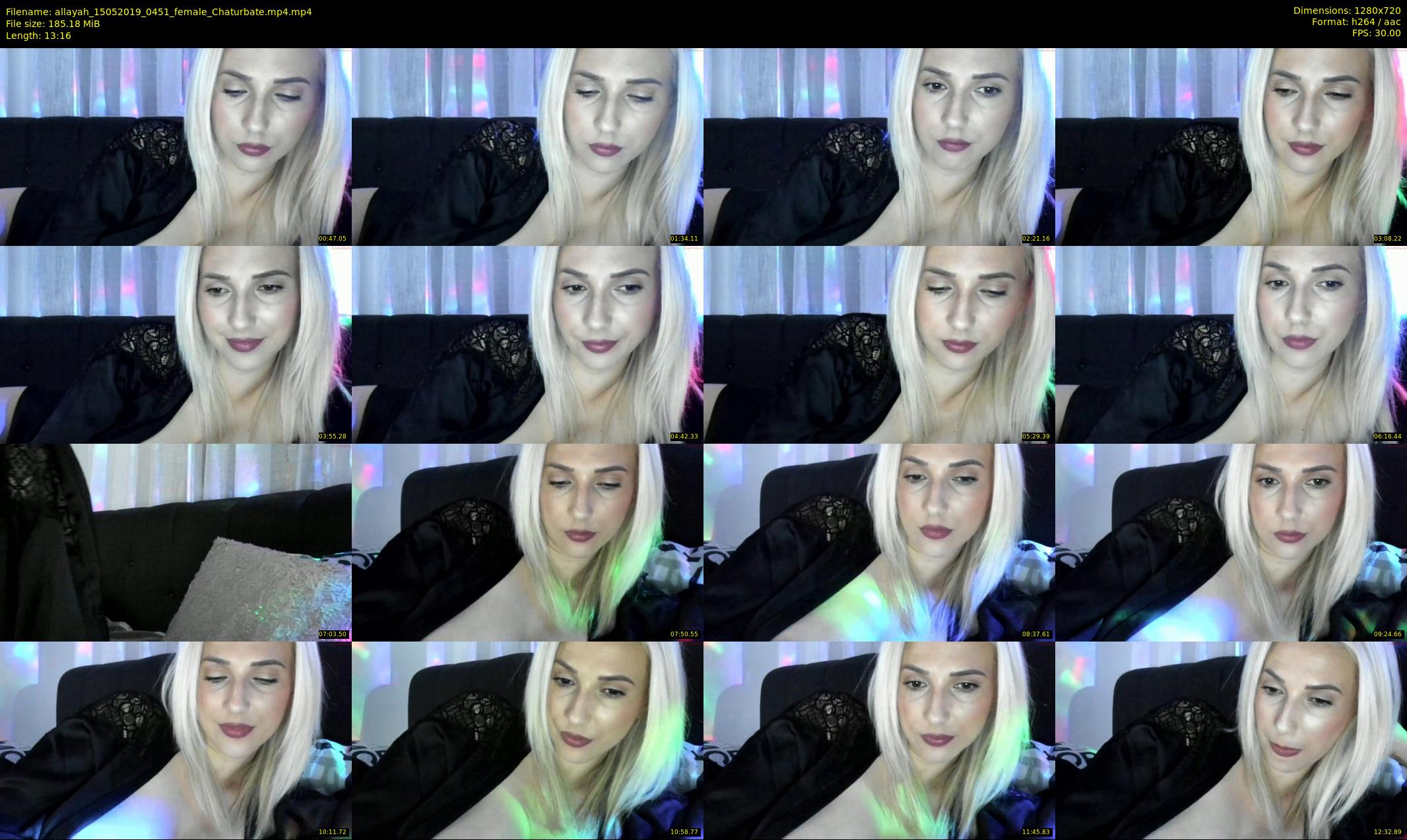 allayah — 14 minute Chaturbate female cam show recording, 720p, May 15, 2019