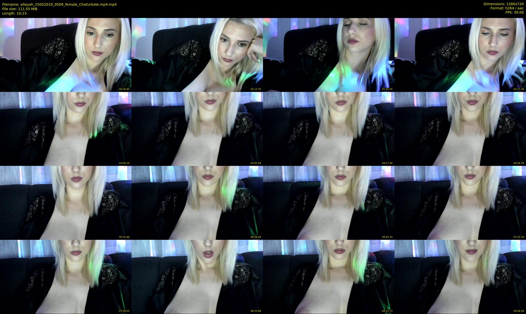 allayah — 11 minute Chaturbate female cam show recording, 720p, May 15, 2019