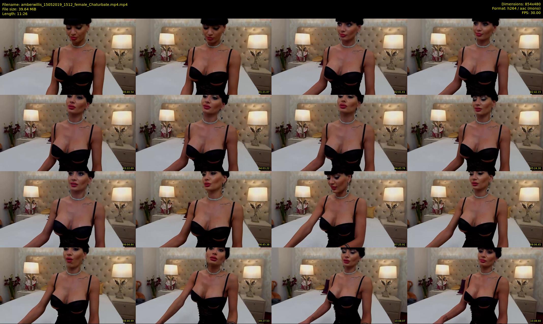 amberwillis — 12 minute Chaturbate female cam show recording, 480p, May 15, 2019