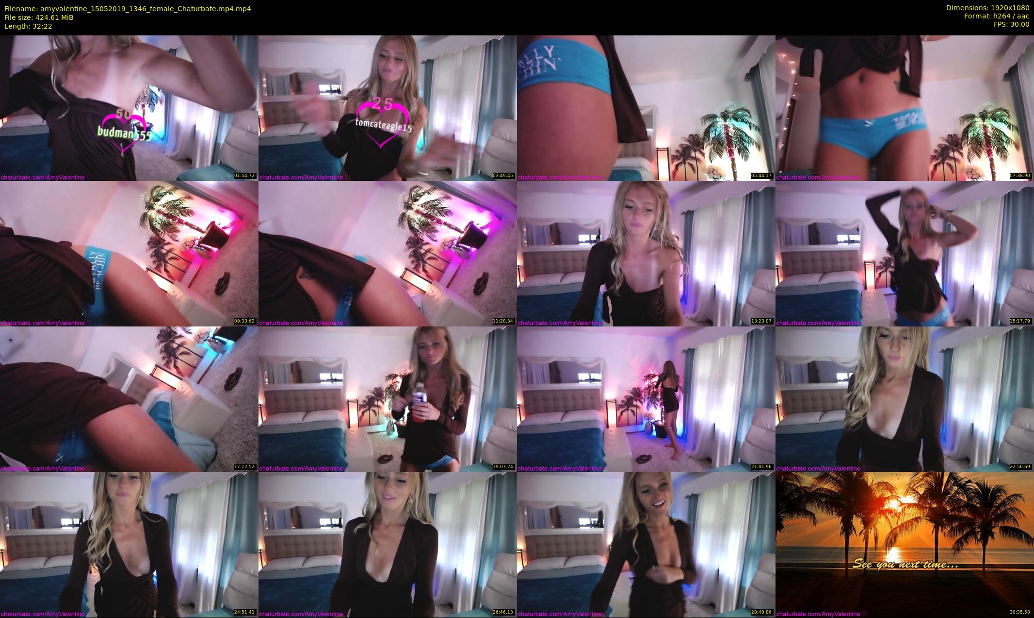 amyvalentine — 33 minute Chaturbate female cam show recording, 1080p, May 15, 2019