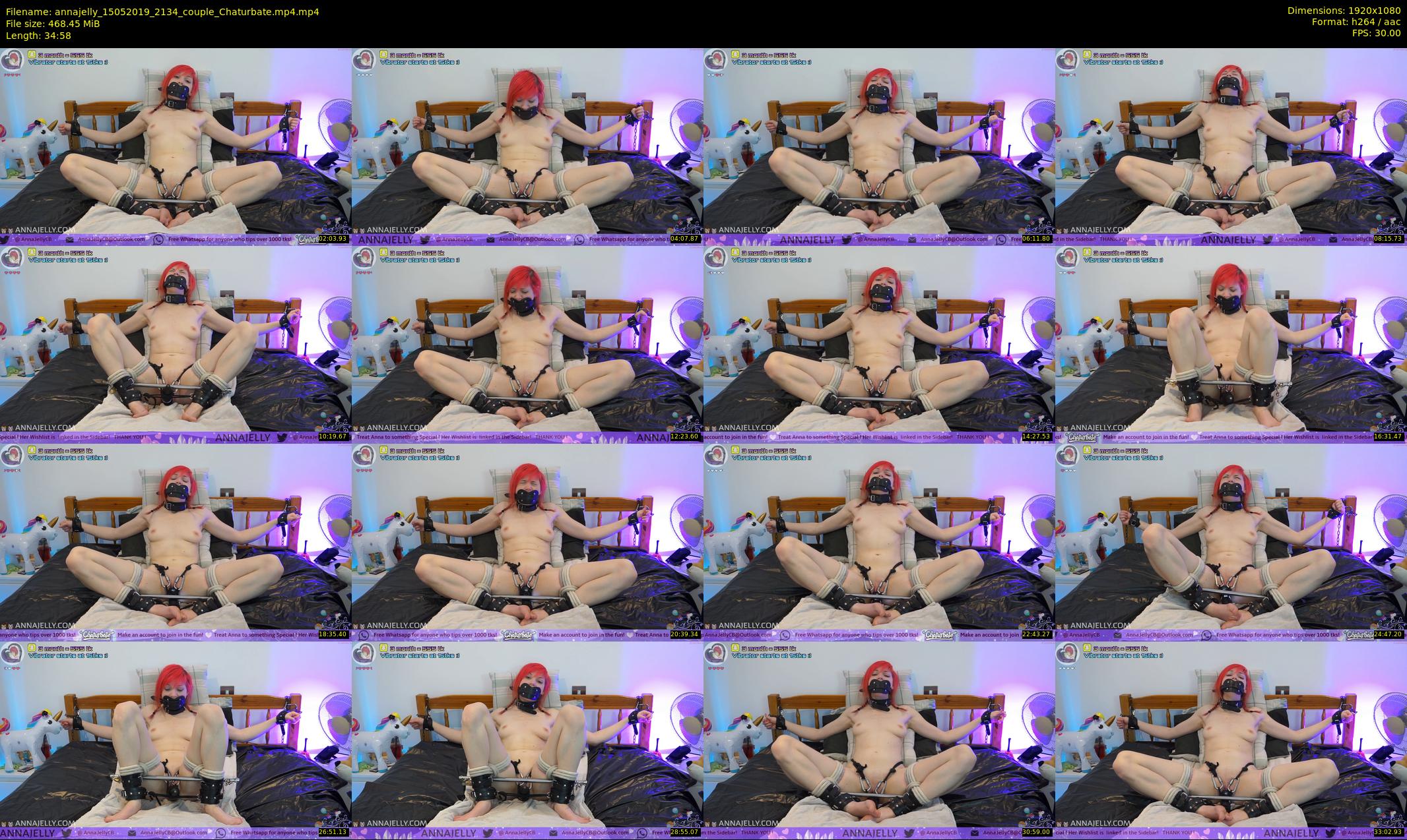 annajelly — 35 minute Chaturbate couple cam show recording, 1080p, May 15, 2019