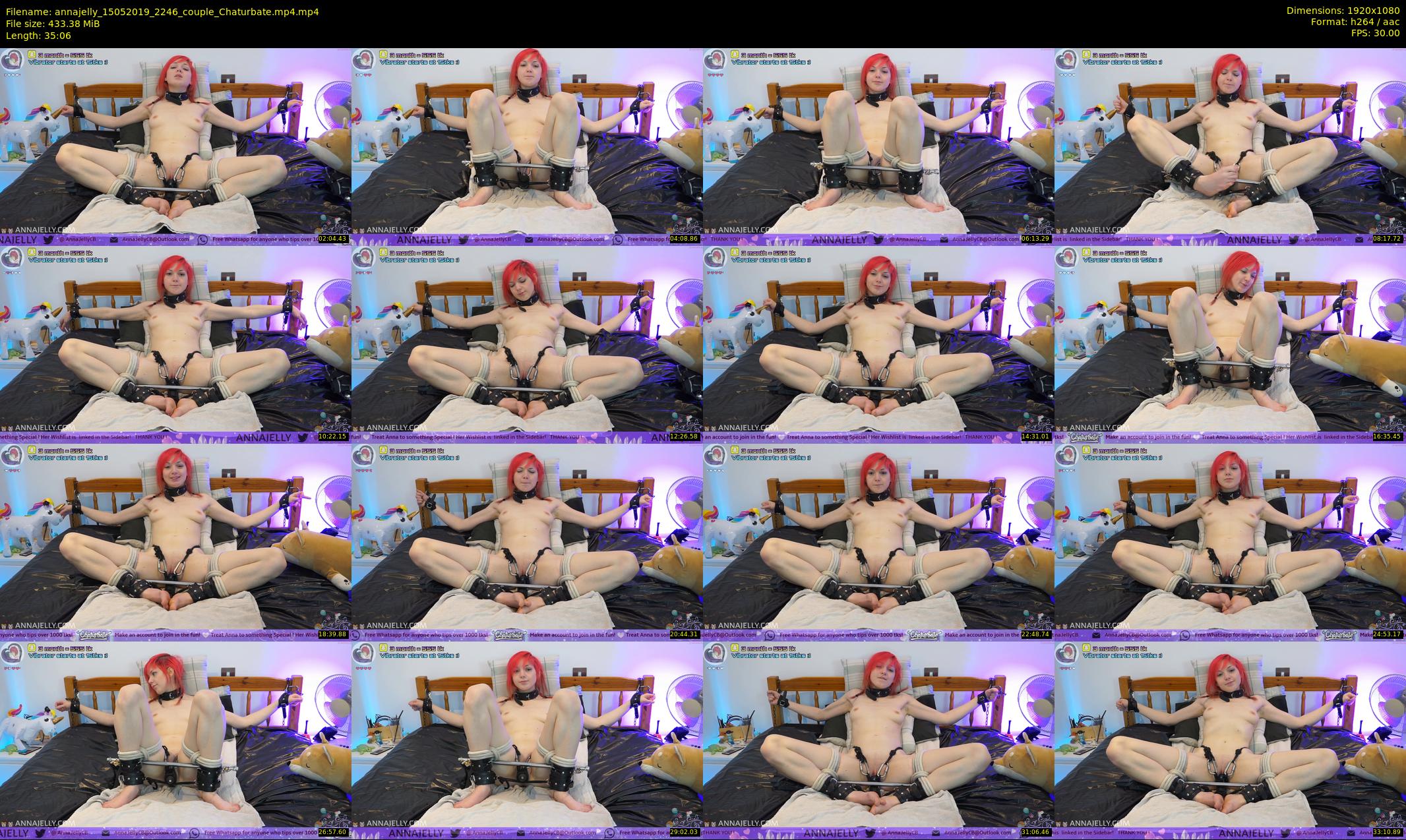 annajelly — 36 minute Chaturbate couple cam show recording, 1080p, May 15, 2019