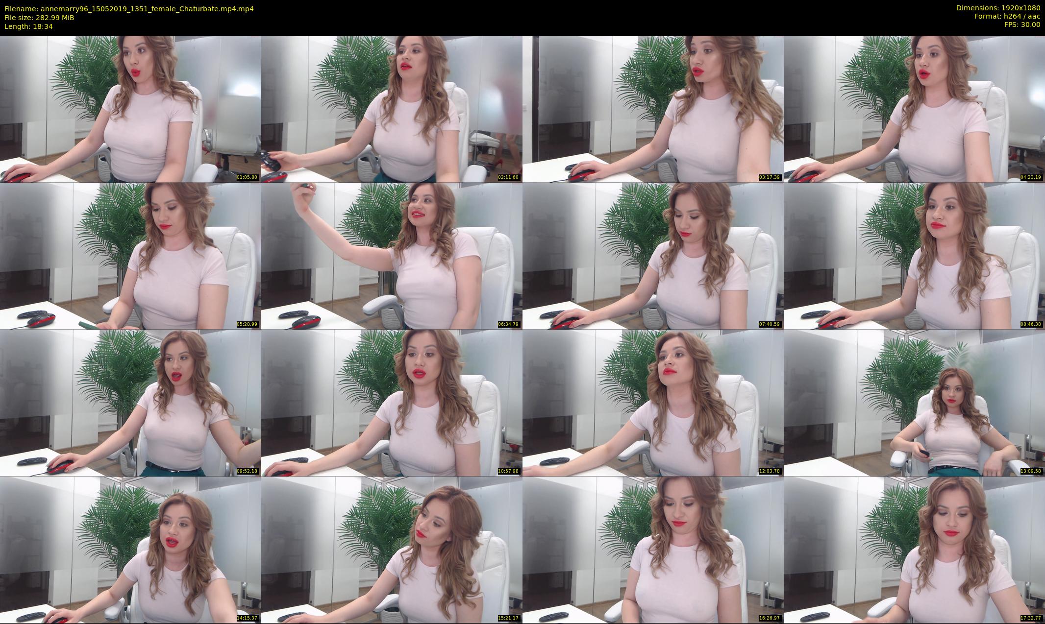 annemarry96 — 19 minute Chaturbate female cam show recording, 1080p, May 15, 2019