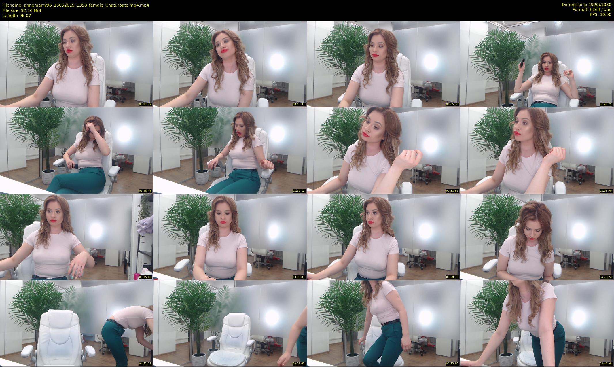 annemarry96 — 7 minute Chaturbate female cam show recording, 1080p, May 15, 2019