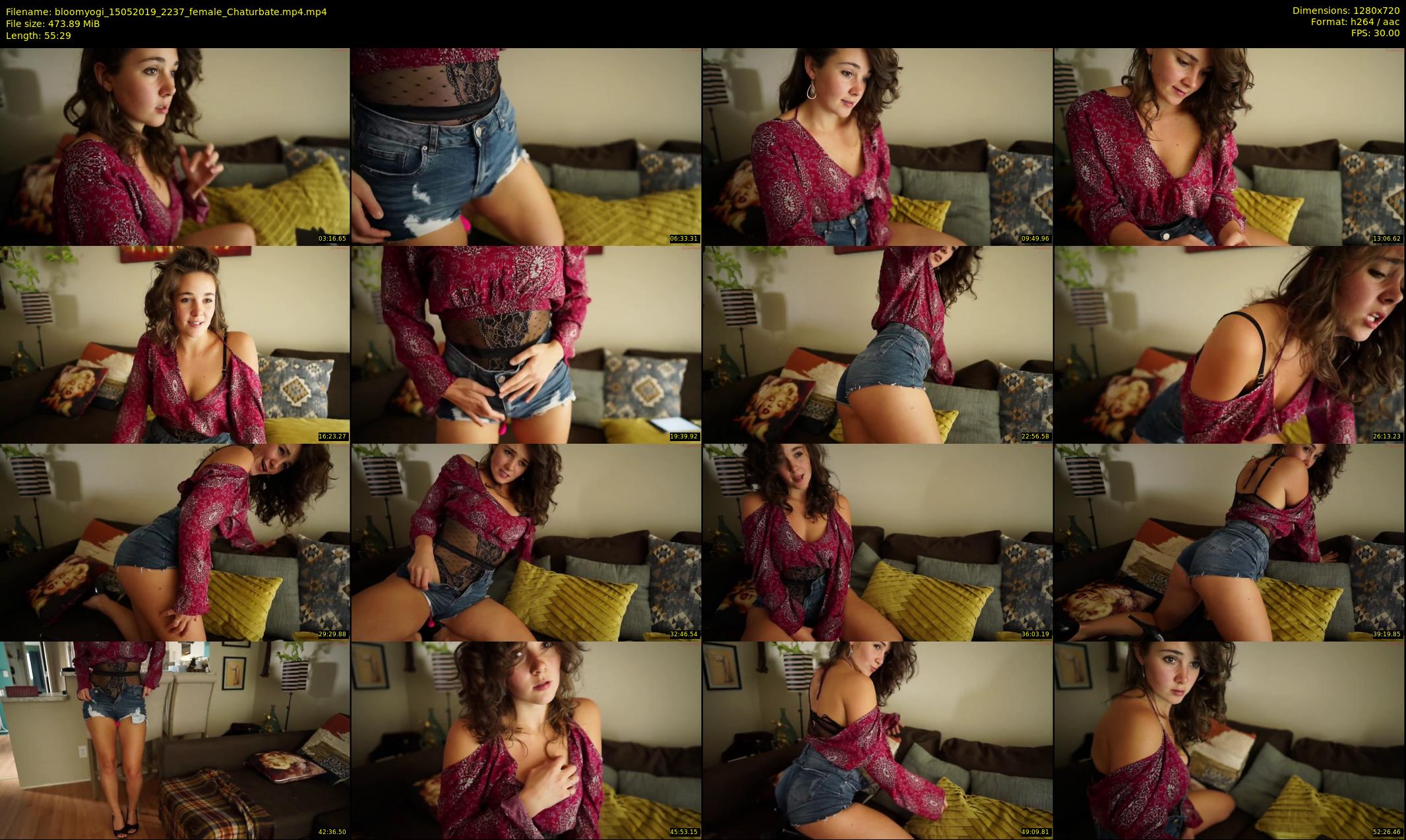 bloomyogi — 56 minute Chaturbate female cam show recording, 720p, May 15, 2019