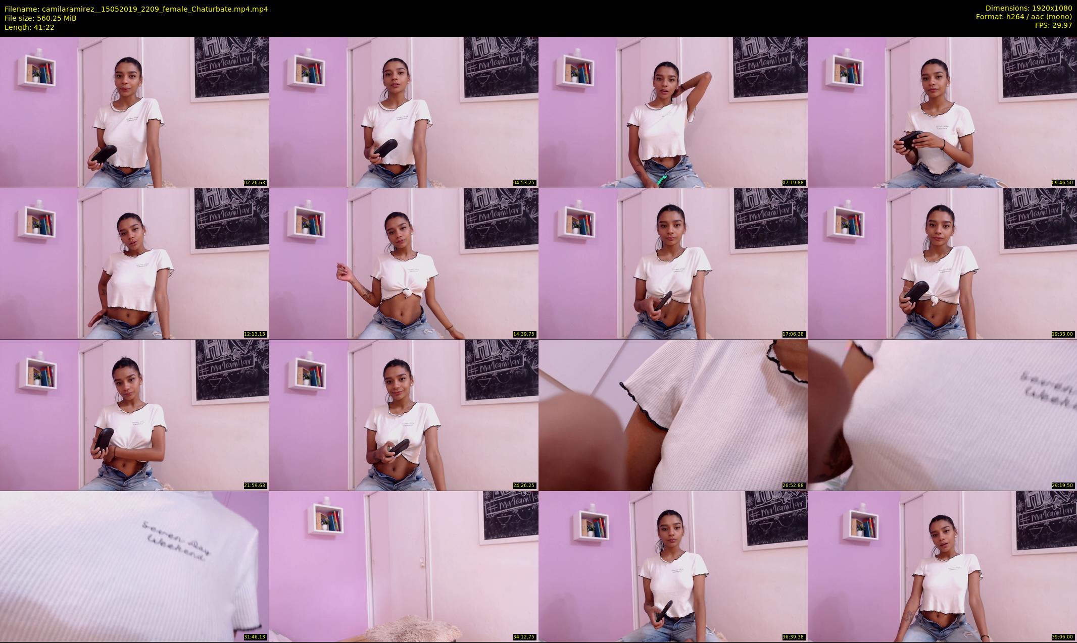 camilaramirez_ — 42 minute Chaturbate female cam show recording, 1080p, May 15, 2019