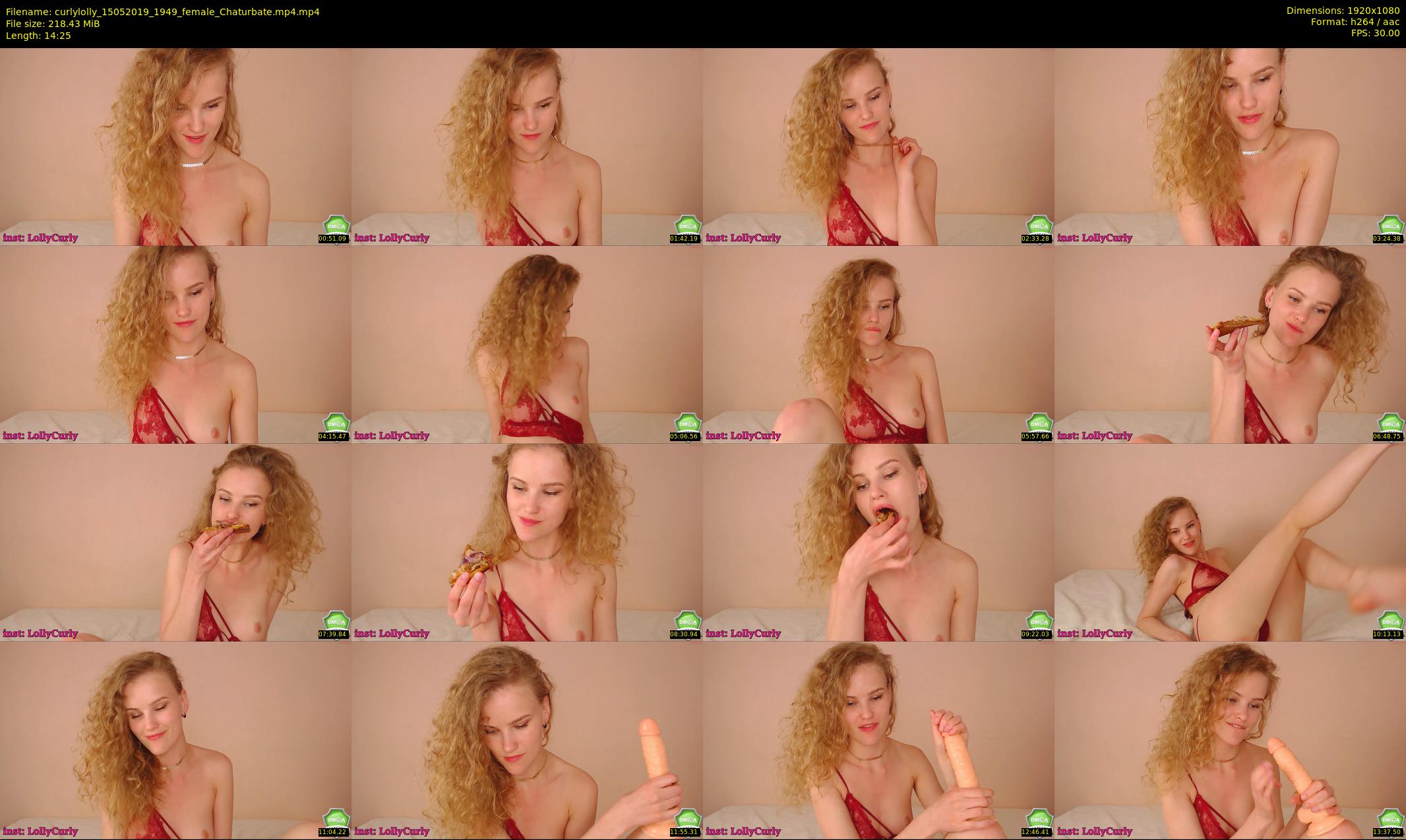 curlylolly — 15 minute Chaturbate female cam show recording, 1080p, May 15, 2019