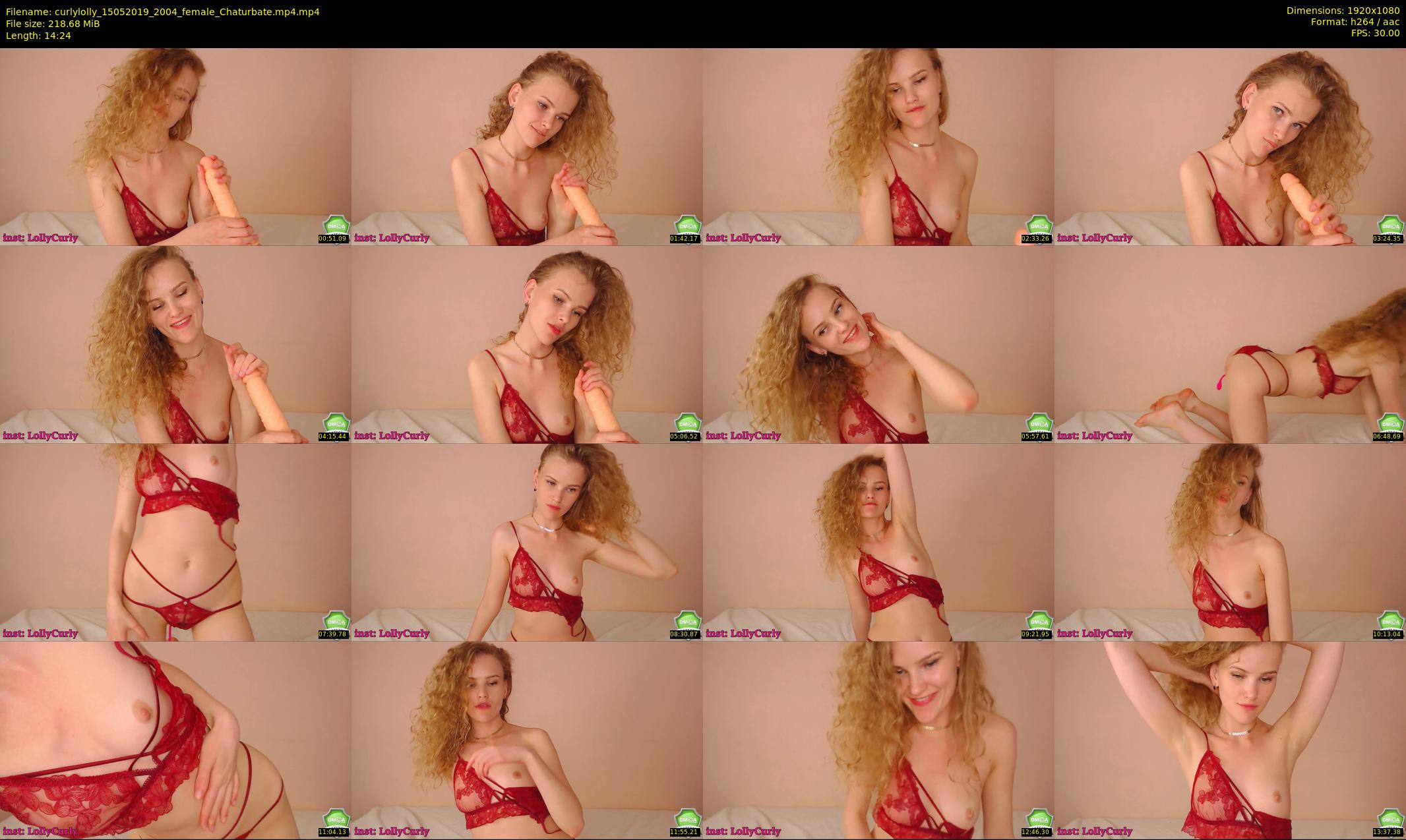 curlylolly — 15 minute Chaturbate female cam show recording, 1080p, May 15, 2019