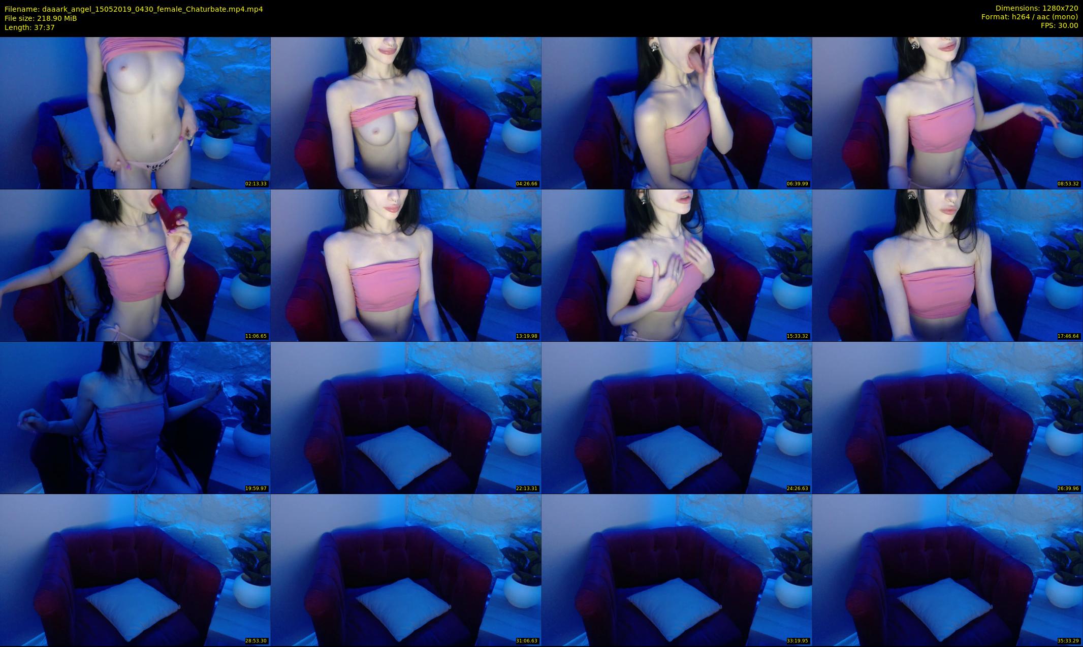 daaark_angel — 38 minute Chaturbate female cam show recording, 720p, May 15, 2019