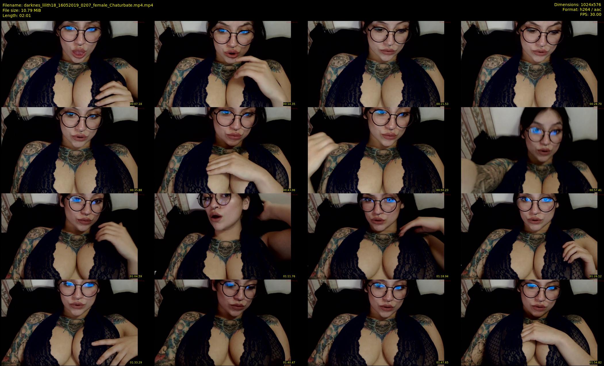 darknes_lilith18 — 3 minute Chaturbate female cam show recording, 480p, May 16, 2019