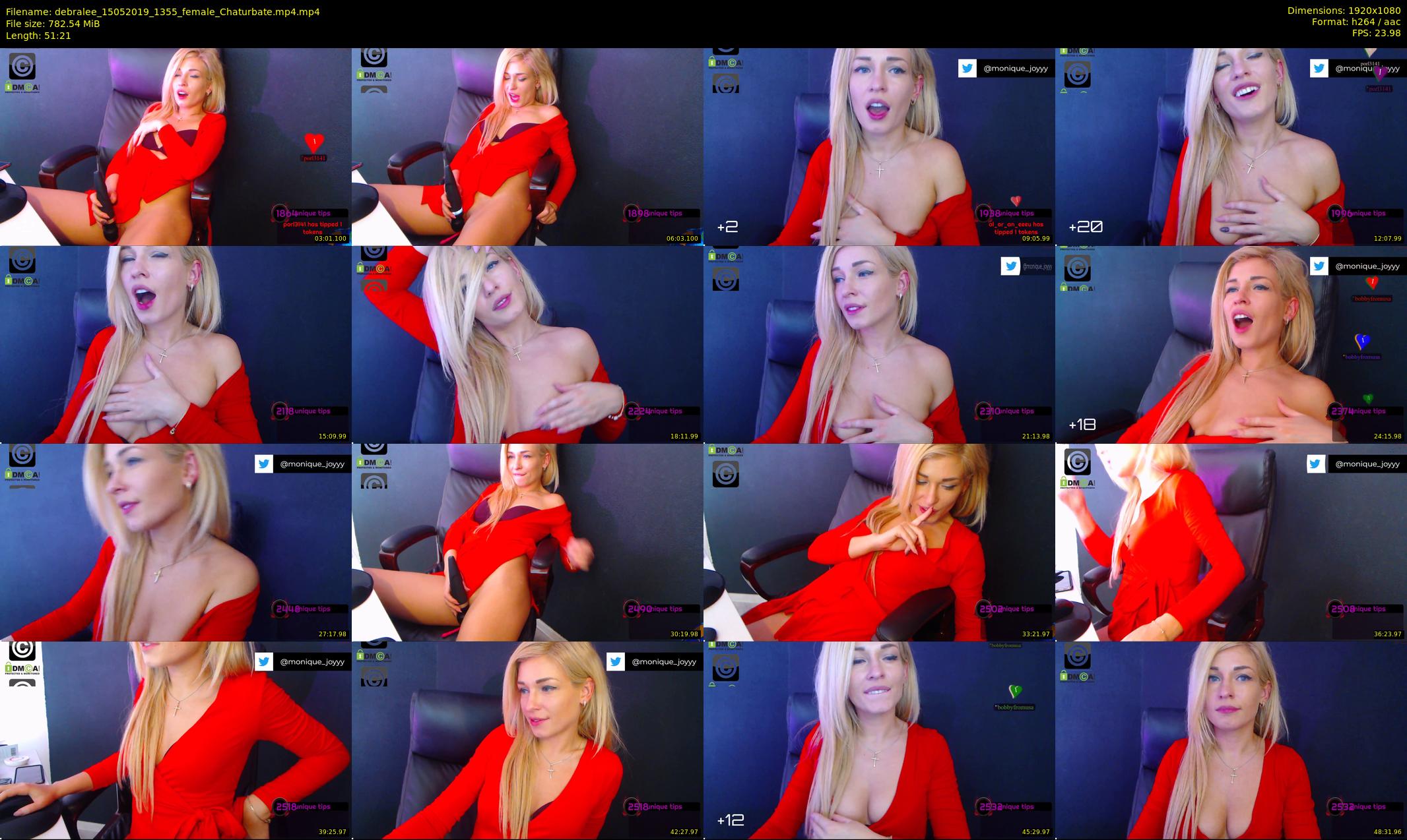 debralee — 52 minute Chaturbate female cam show recording, 1080p, May 15, 2019