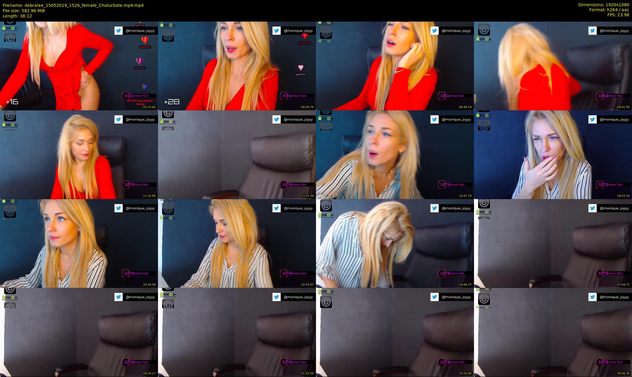 debralee — 39 minute Chaturbate female cam show recording, 1080p, May 15, 2019