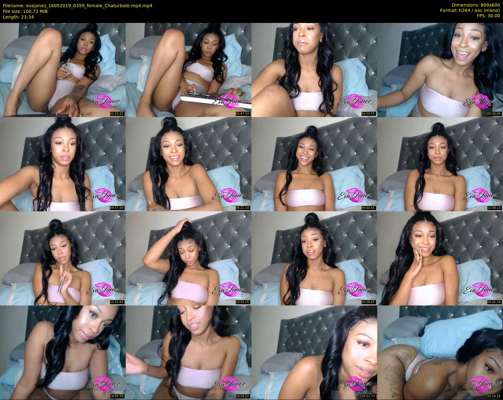 evajonez — 24 minute Chaturbate female cam show recording, 480p, May 16, 2019