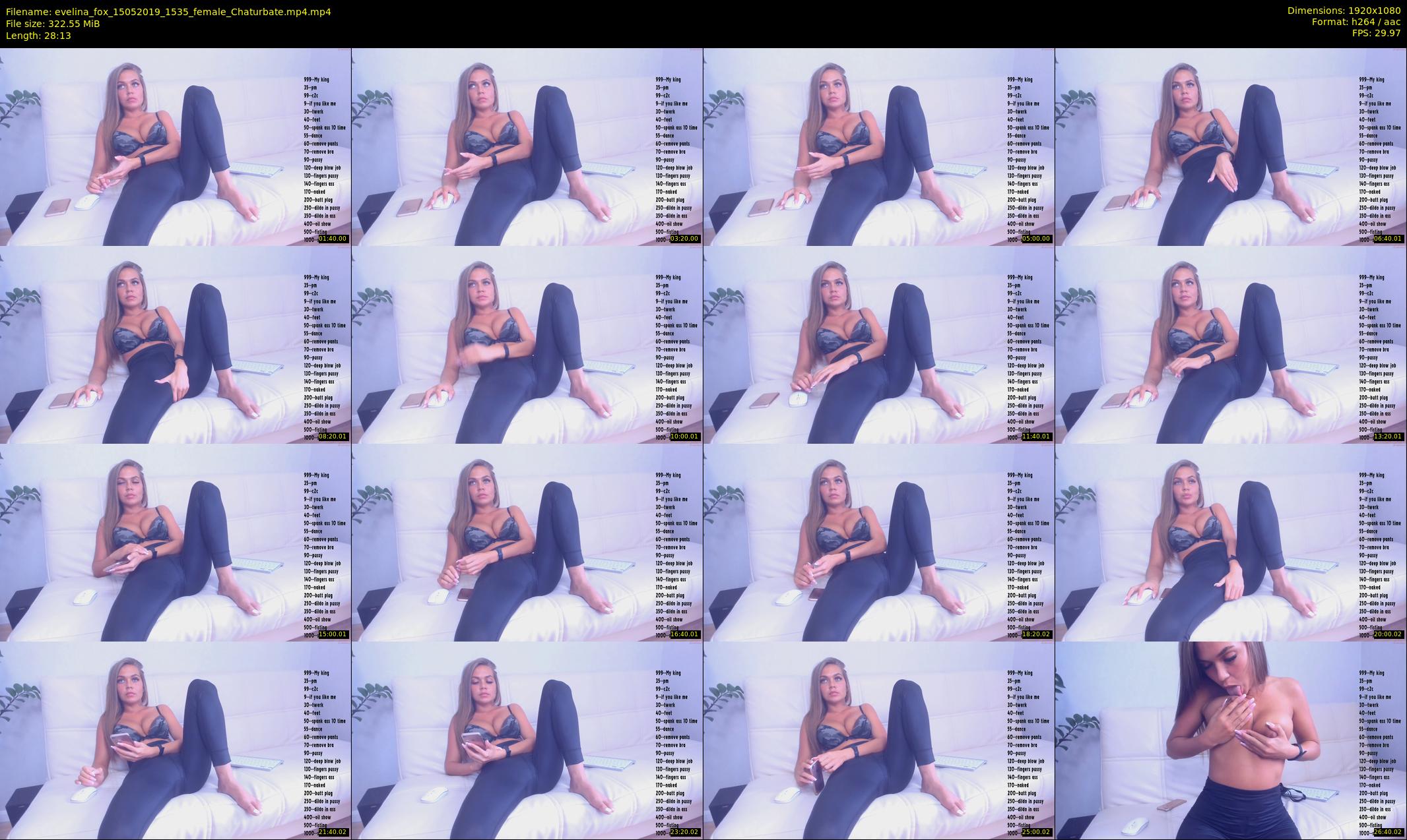 evelina_fox — 29 minute Chaturbate female cam show recording, 1080p, May 15, 2019