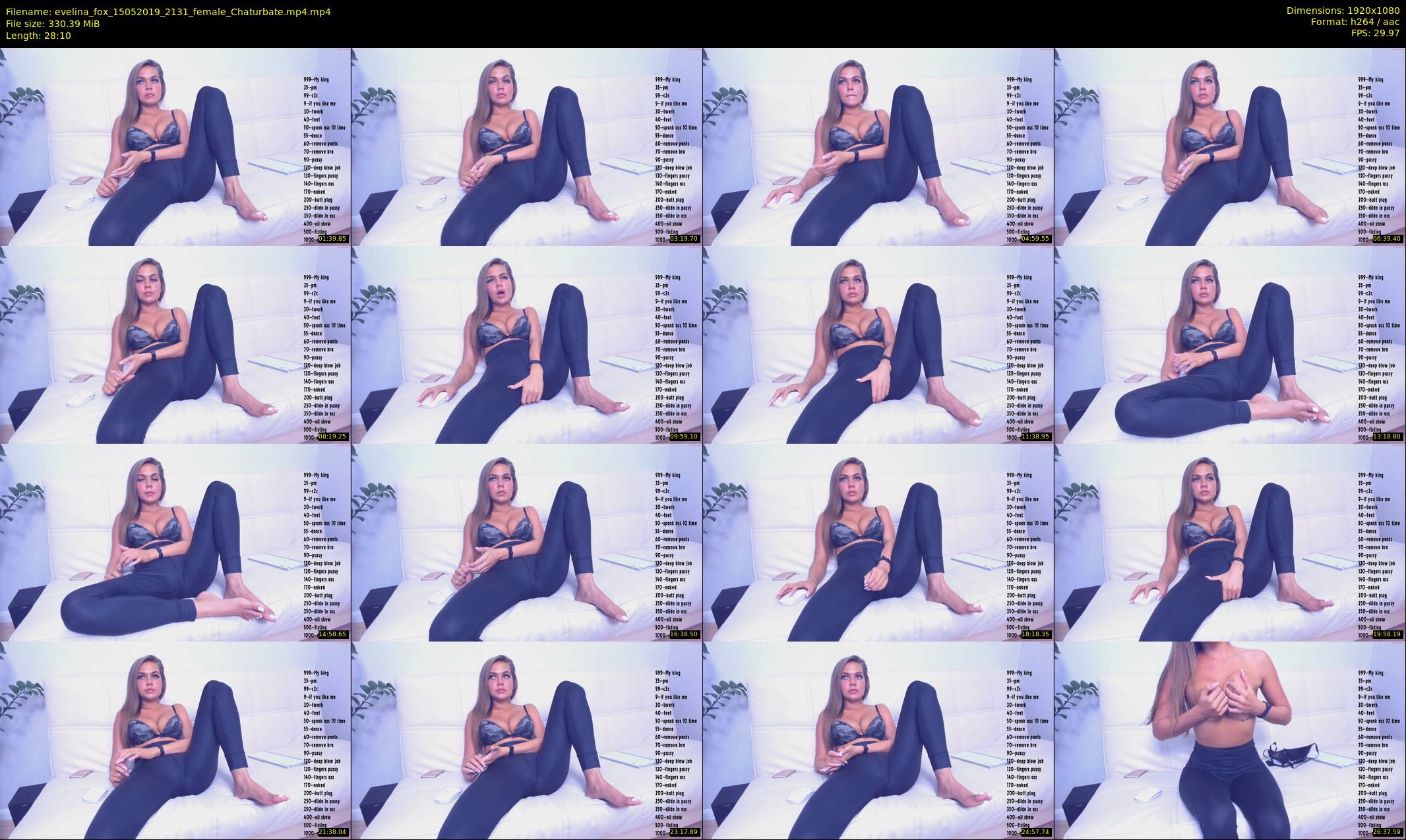 evelina_fox — 29 minute Chaturbate female cam show recording, 1080p, May 15, 2019