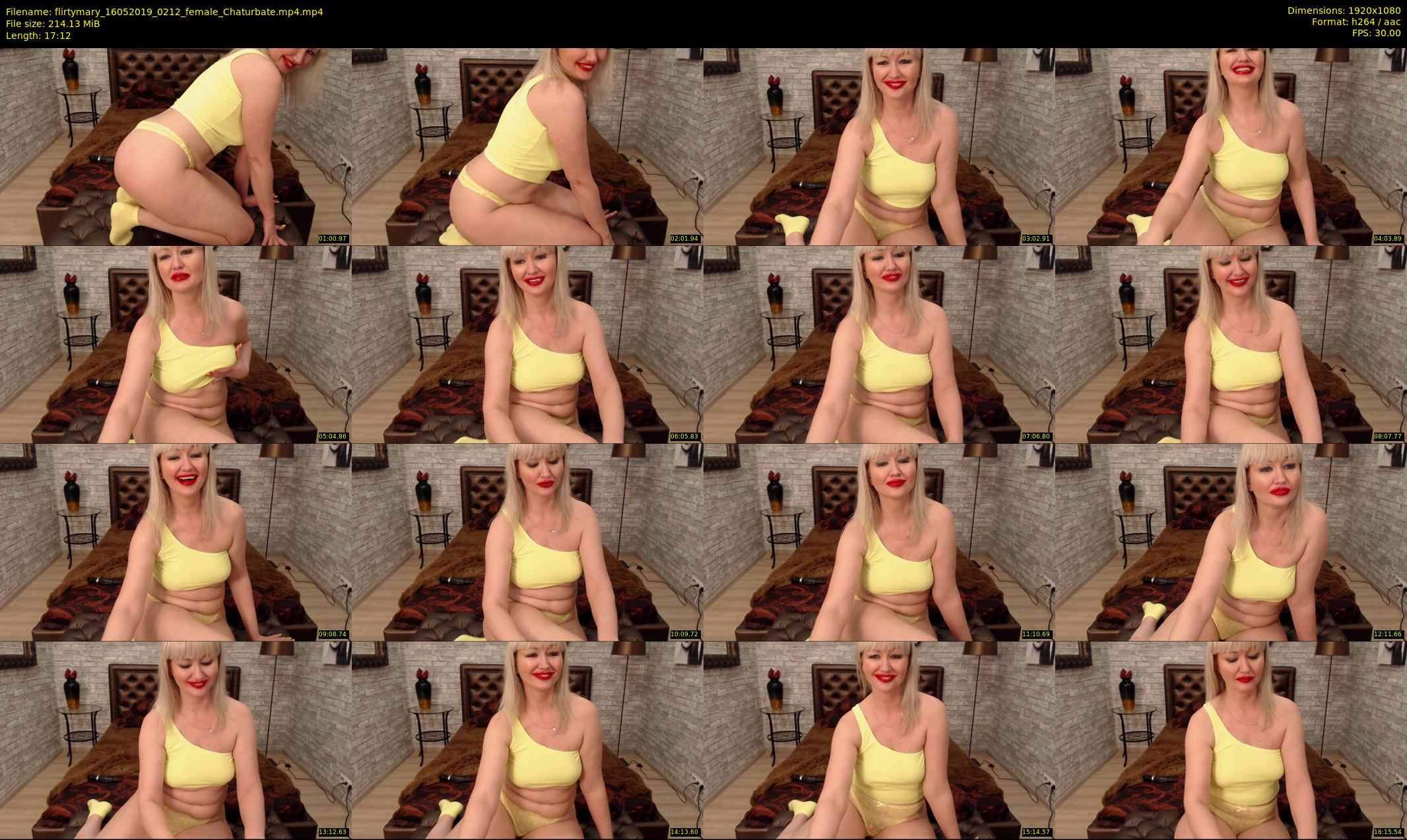 flirtymary — 18 minute Chaturbate female cam show recording, 1080p, May 16, 2019