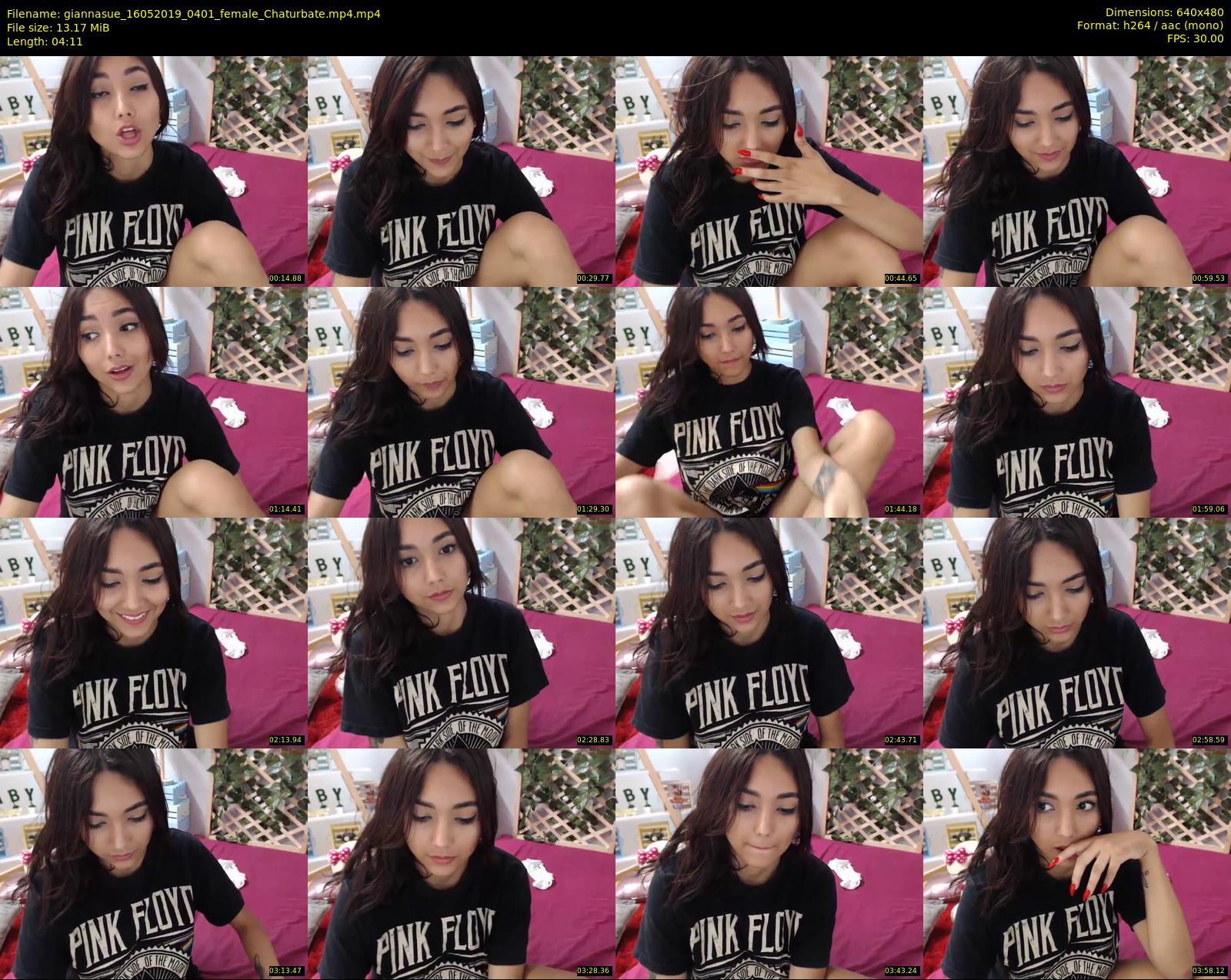 giannasue — 5 minute Chaturbate female cam show recording, 480p, May 16, 2019