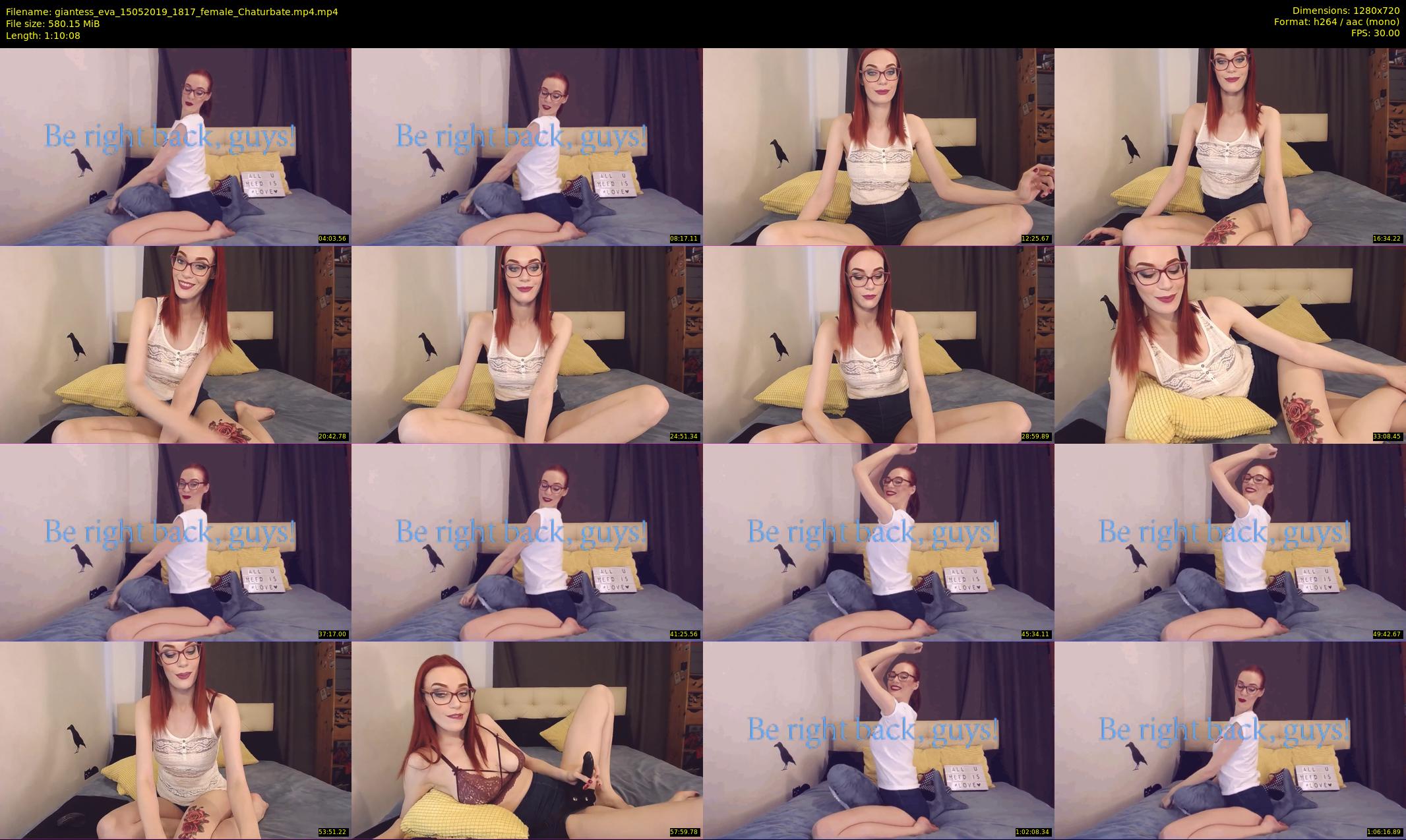 giantess_eva — 71 minute Chaturbate female cam show recording, 720p, May 15, 2019