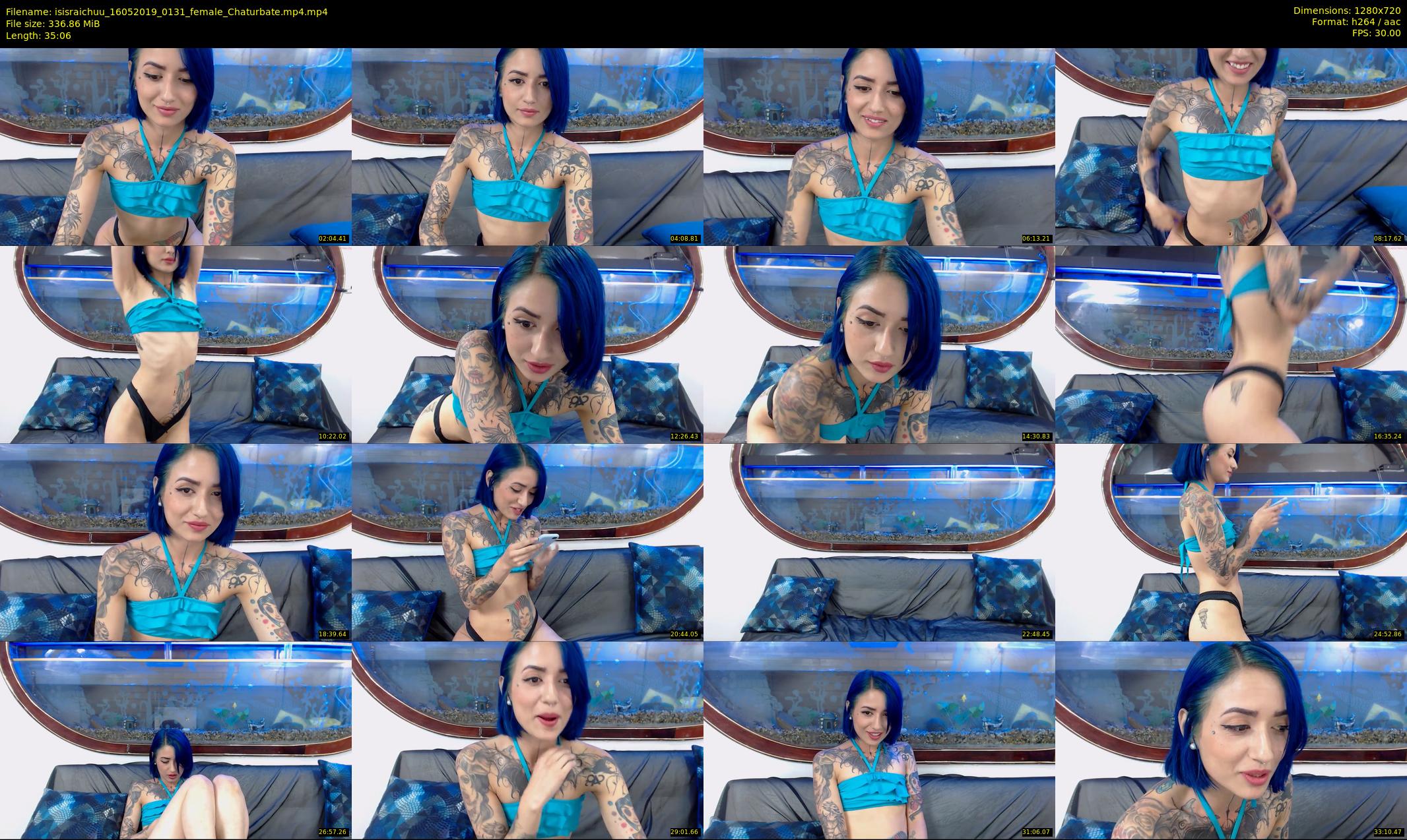 isisraichuu — 36 minute Chaturbate female cam show recording, 720p, May 16, 2019