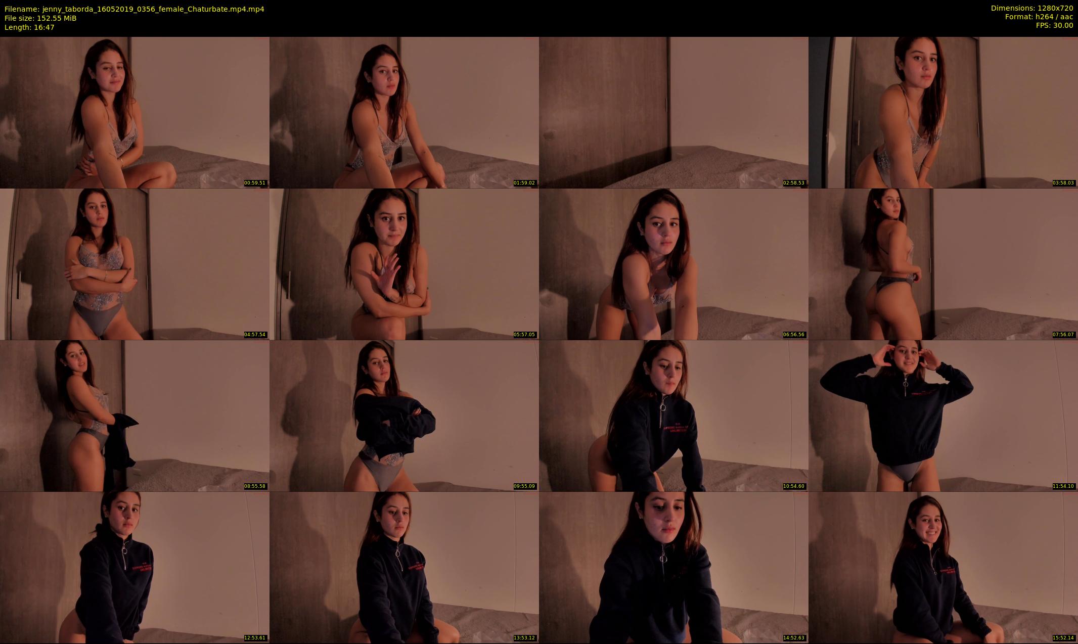 jenny_taborda — 17 minute Chaturbate female cam show recording, 720p, May 16, 2019