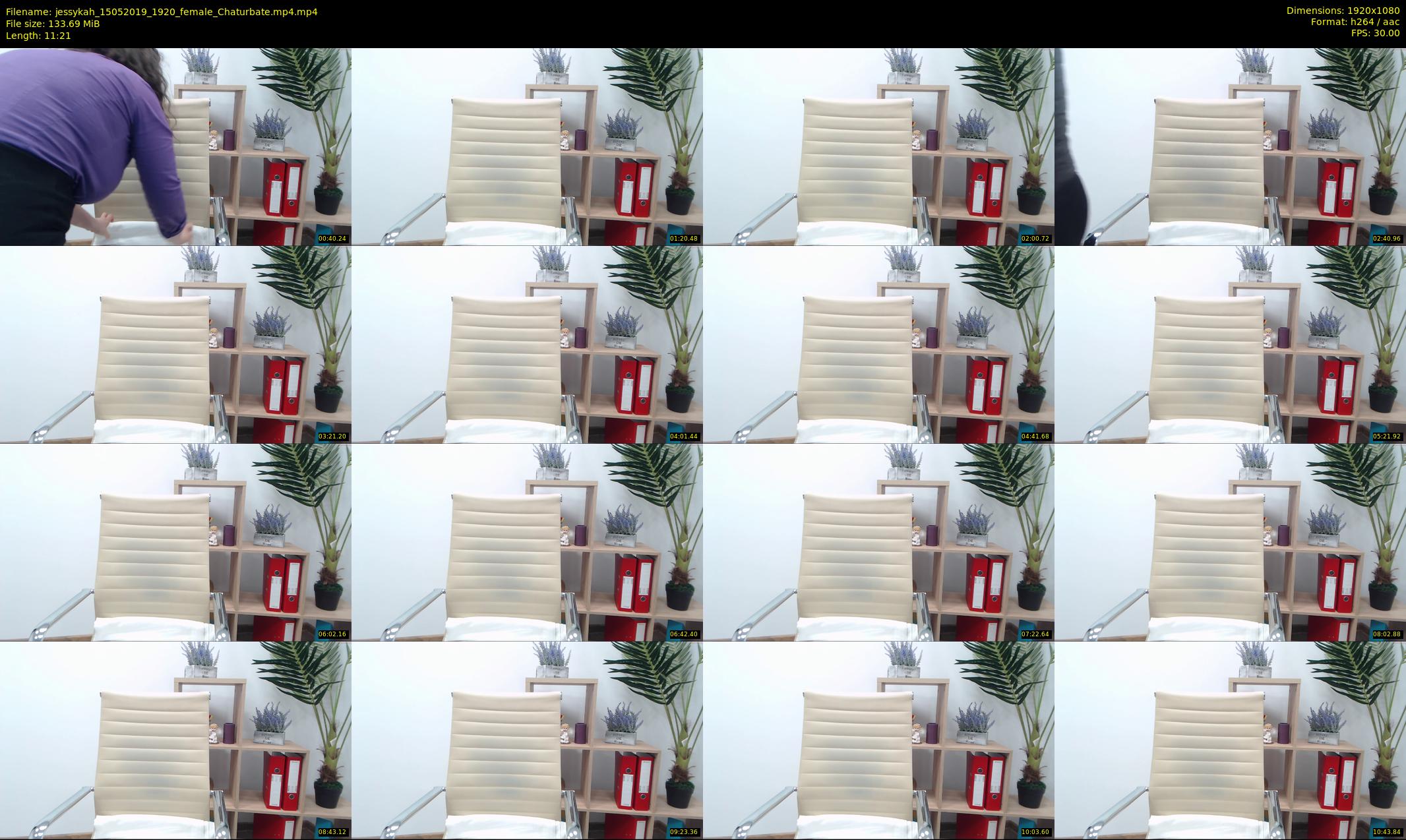 jessykah — 12 minute Chaturbate female cam show recording, 1080p, May 15, 2019
