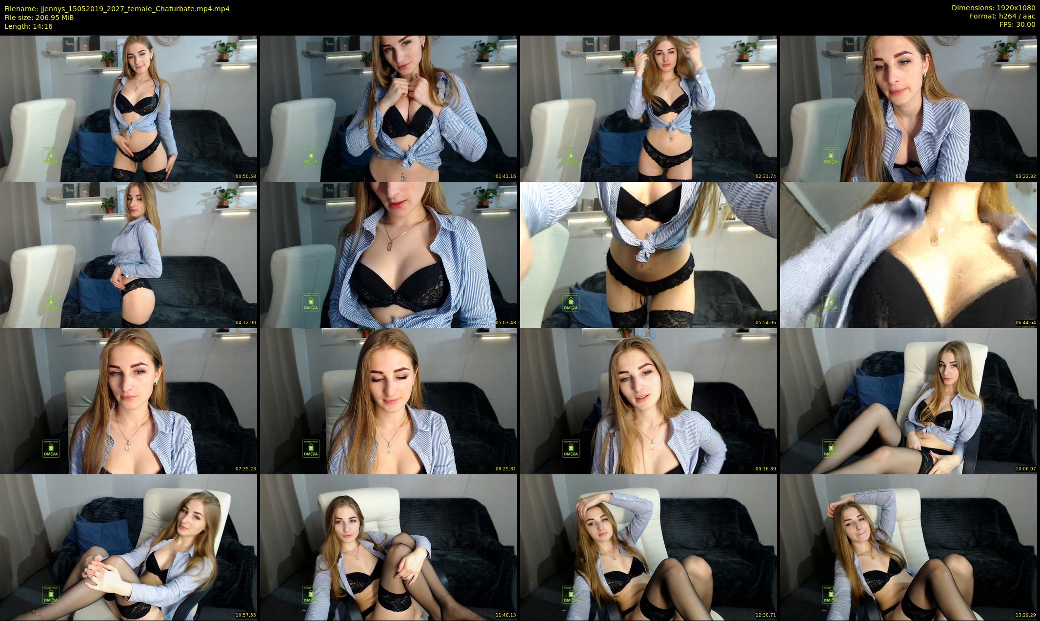jjennys — 15 minute Chaturbate female cam show recording, 1080p, May 15, 2019