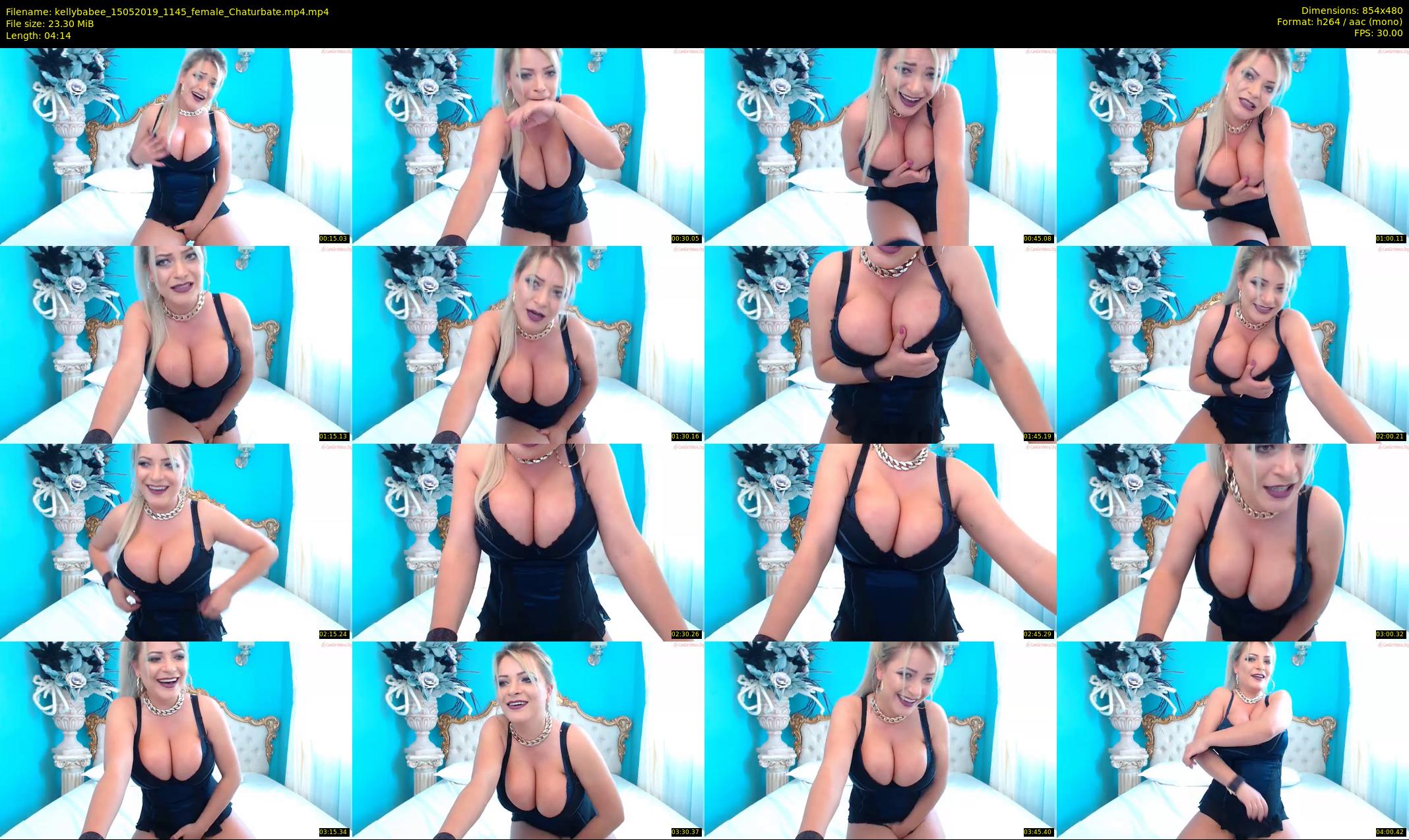 kellybabee — 5 minute Chaturbate female cam show recording, 480p, May 15, 2019
