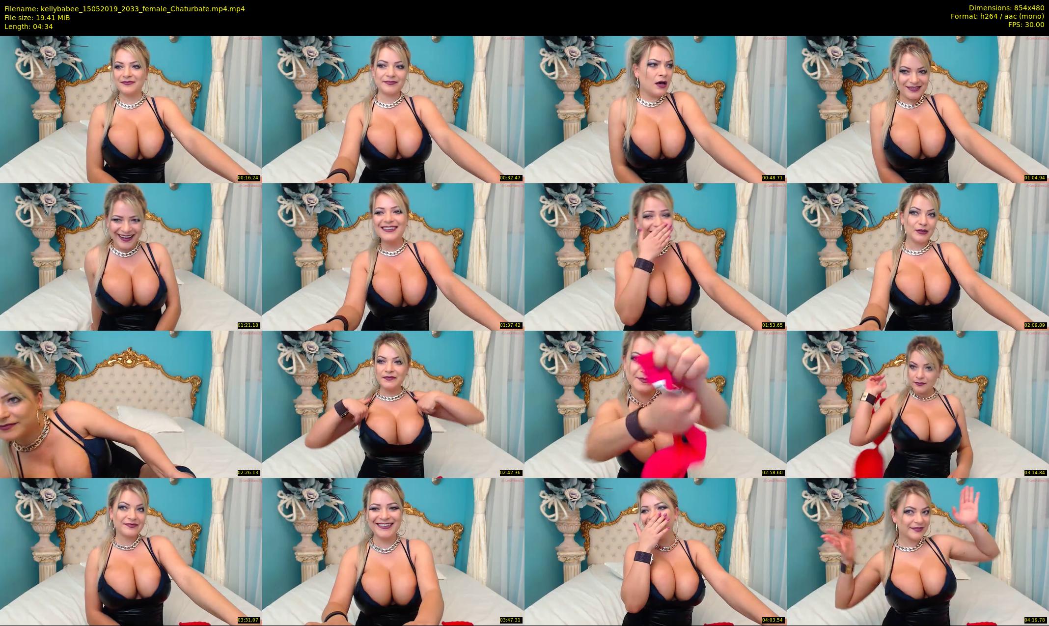 kellybabee — 5 minute Chaturbate female cam show recording, 480p, May 15, 2019