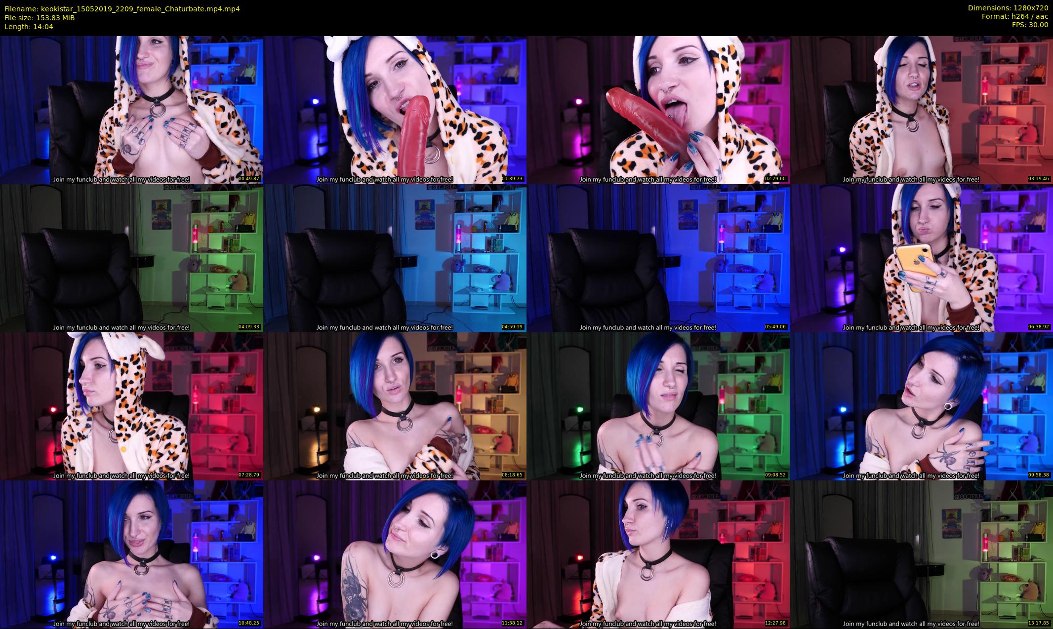 keokistar — 15 minute Chaturbate female cam show recording, 720p, May 15, 2019