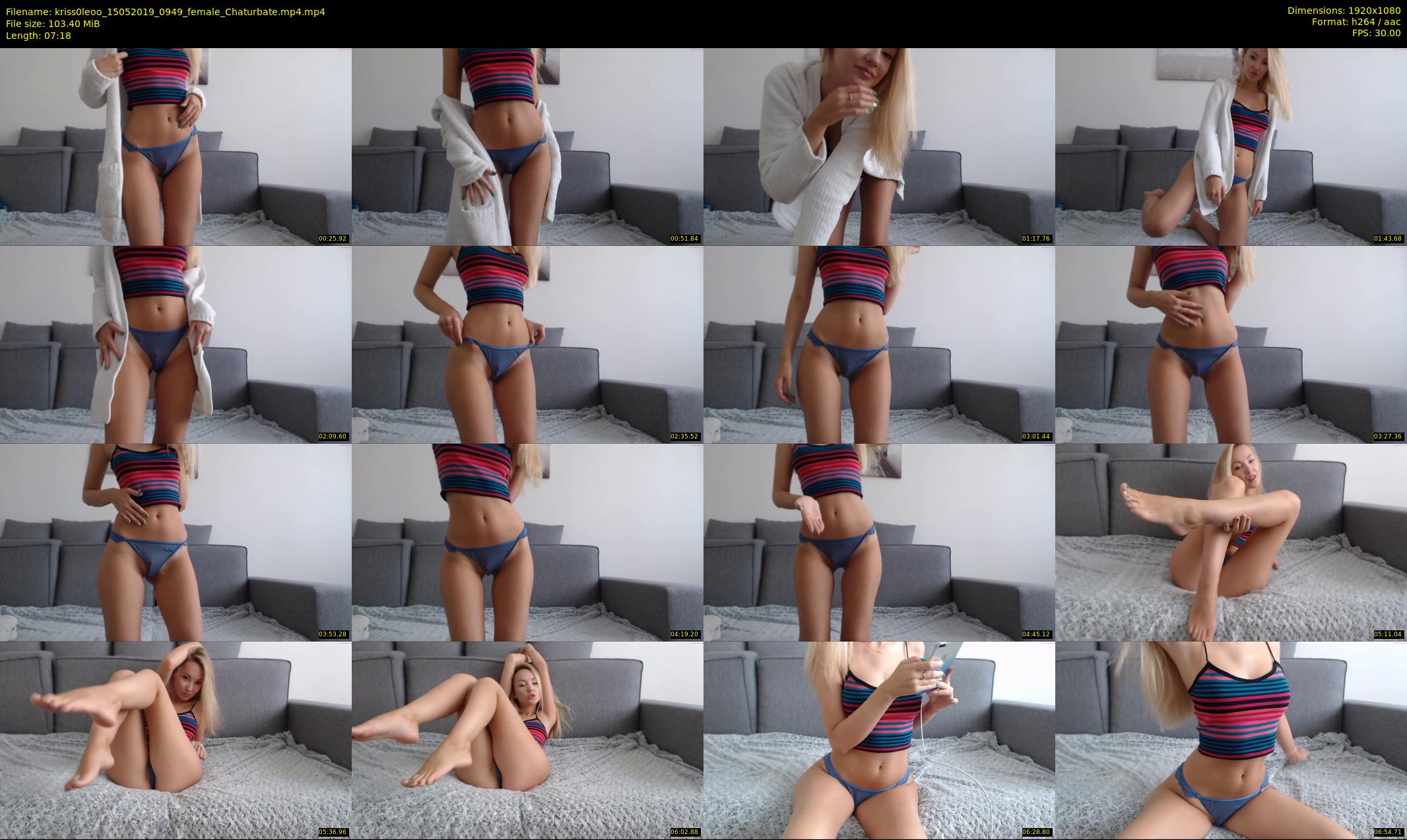 kriss0leoo — 8 minute Chaturbate couple cam show recording, 1080p, May 15, 2019